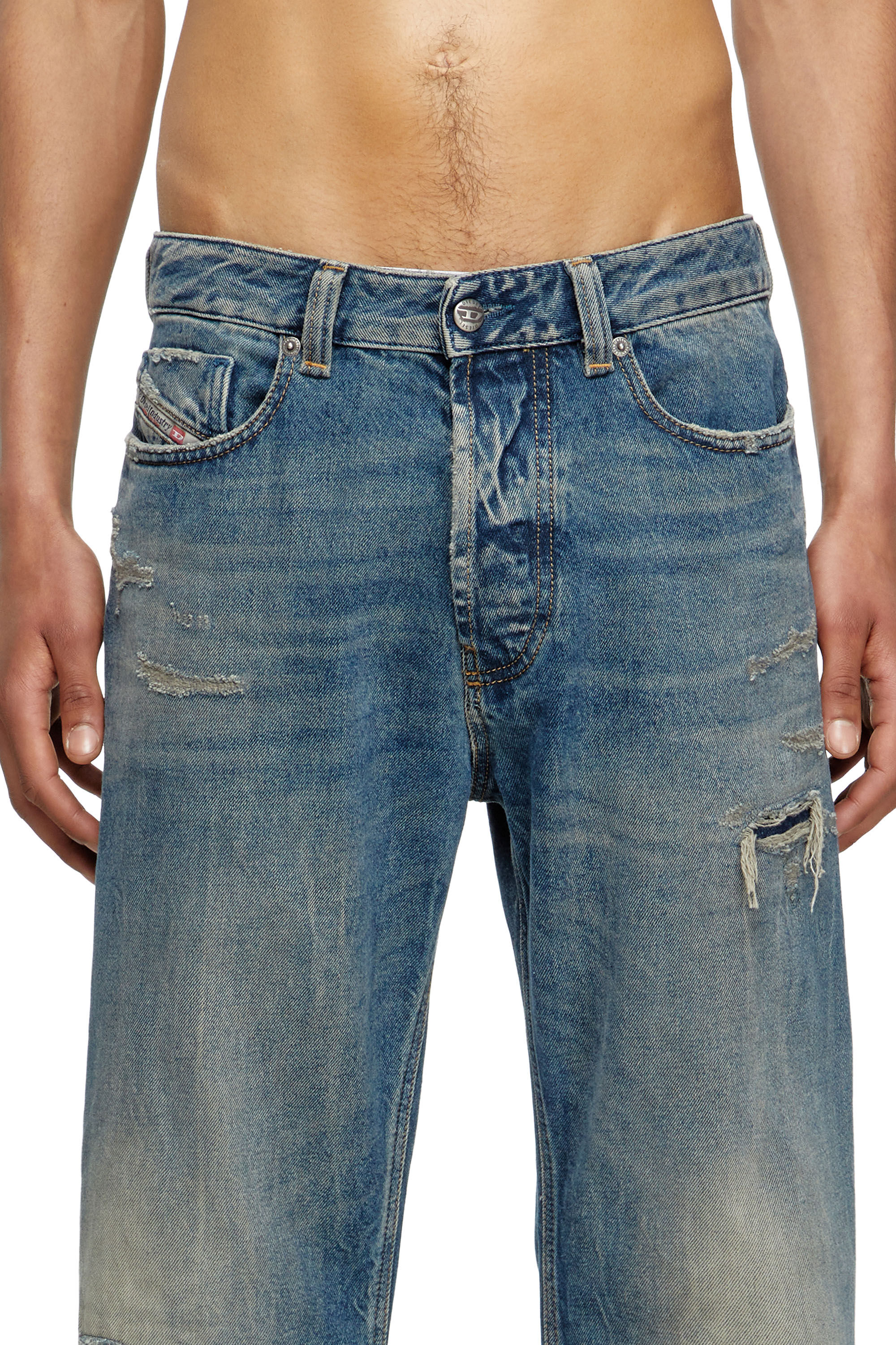 Diesel - Man's Relaxed Jeans 1980 D-Eeper 09M28, Medium blue - 5