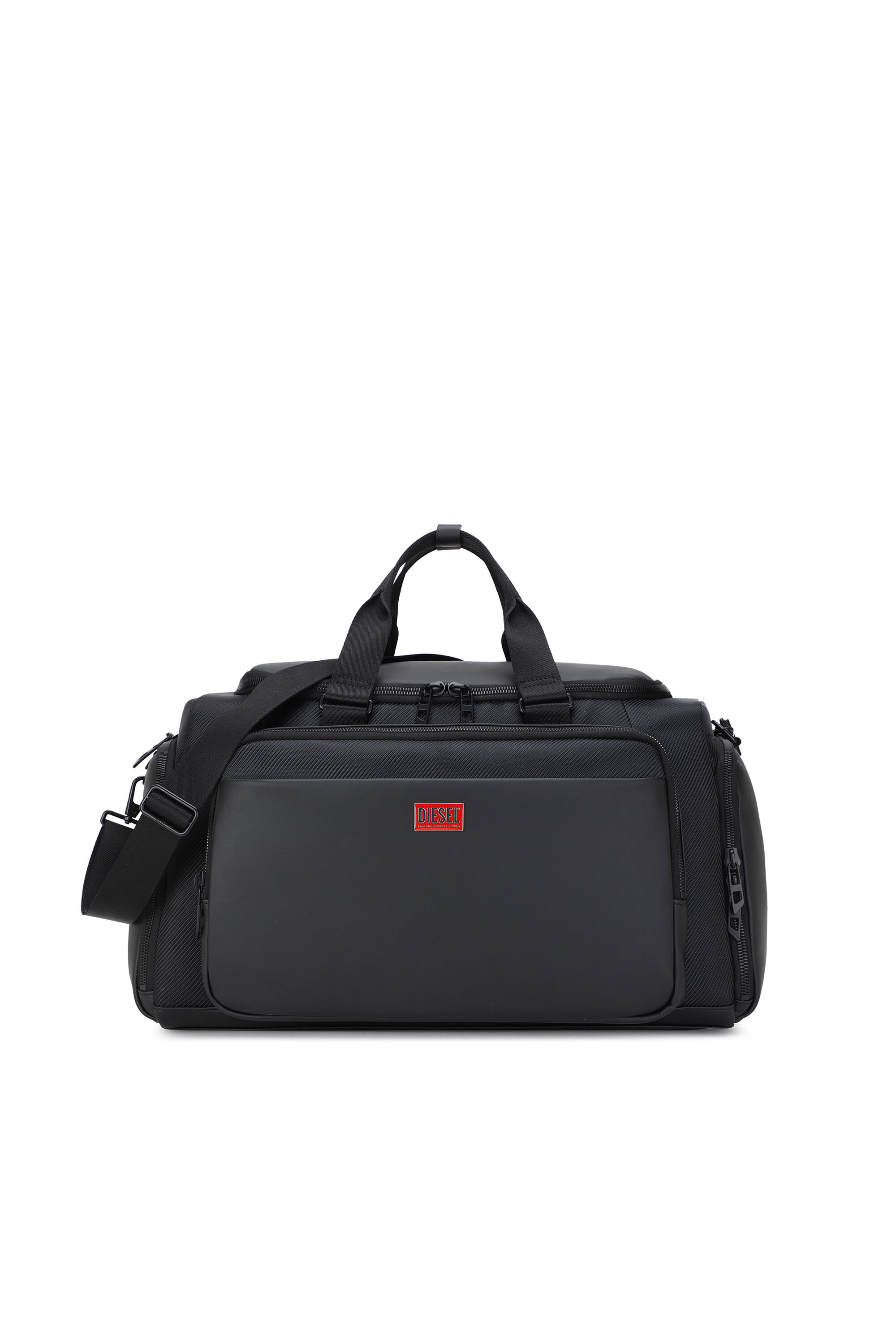 Diesel - DIESEL CARBON FIBER DUFFLE-BLACK DSB002, Unisex's Pratical business duffle bag in Black - 1