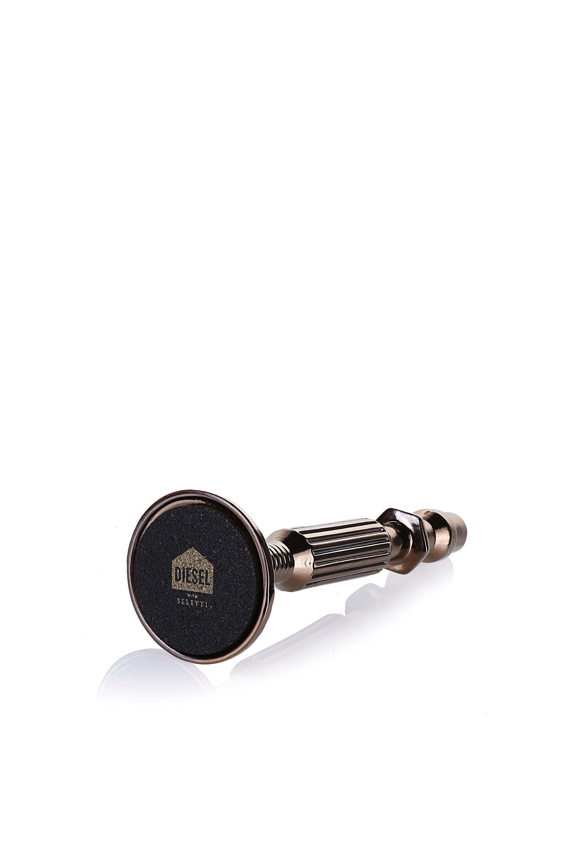Diesel - 10953 TRANSMISSION, Unisex's Bronze medium porcelain candleholder in Bronze - 2