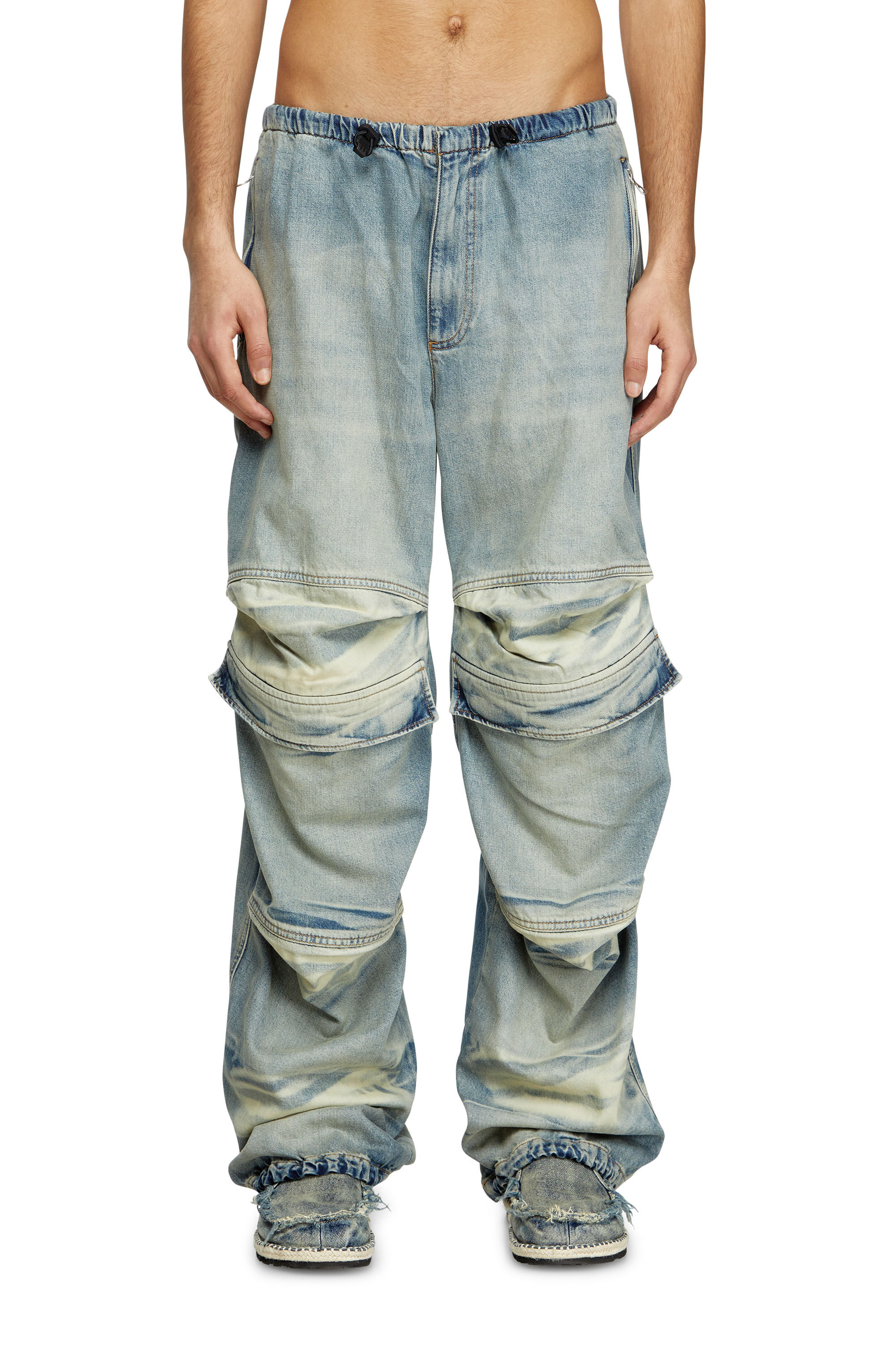 Diesel - Unisex's Relaxed Jeans D-Dayetz 0ABDF, Light Blue - 3