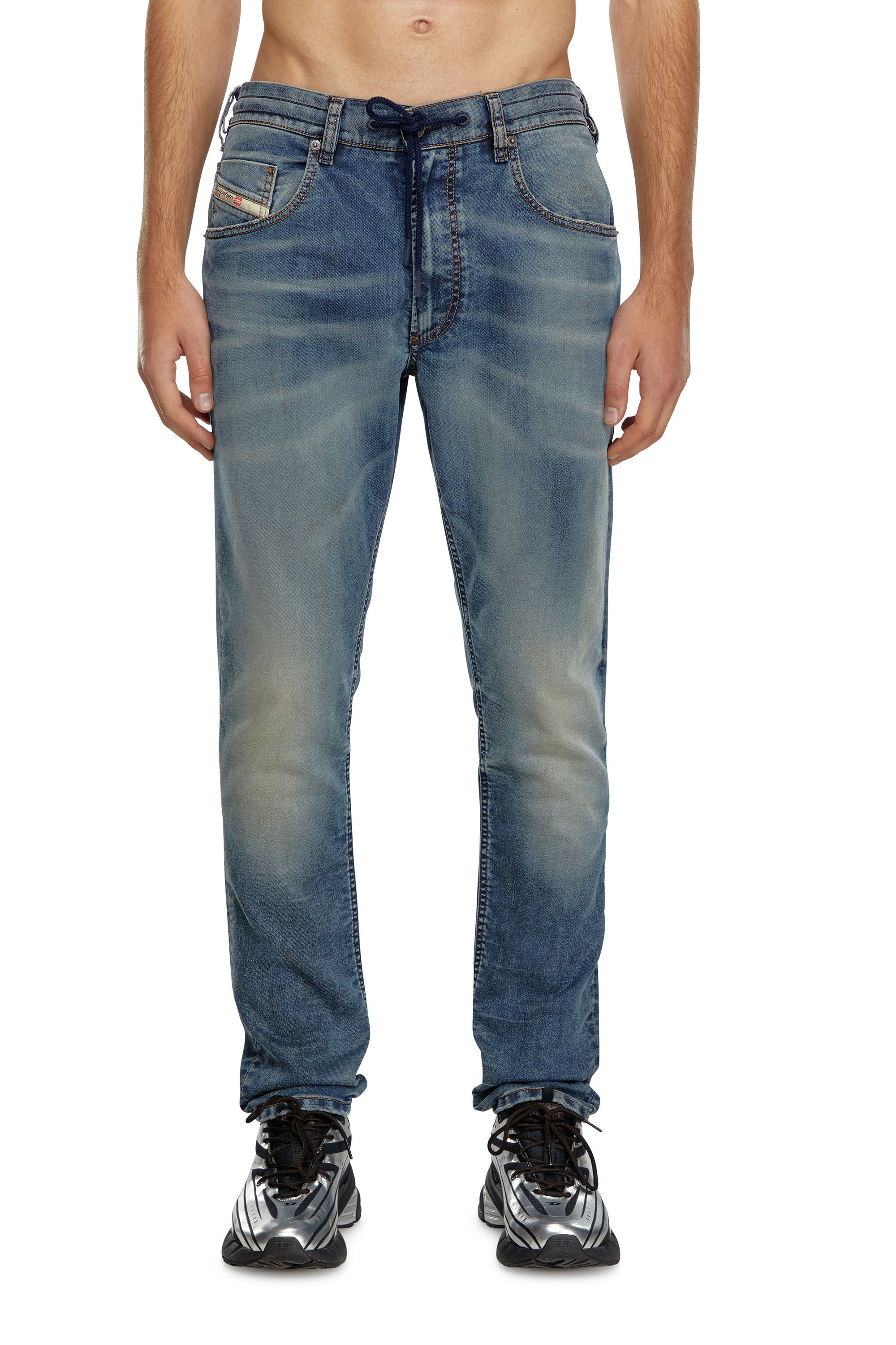 Diesel - Man Tapered 2030 D-Krooley Joggjeans® 068LZ, Medium blue - Image 3