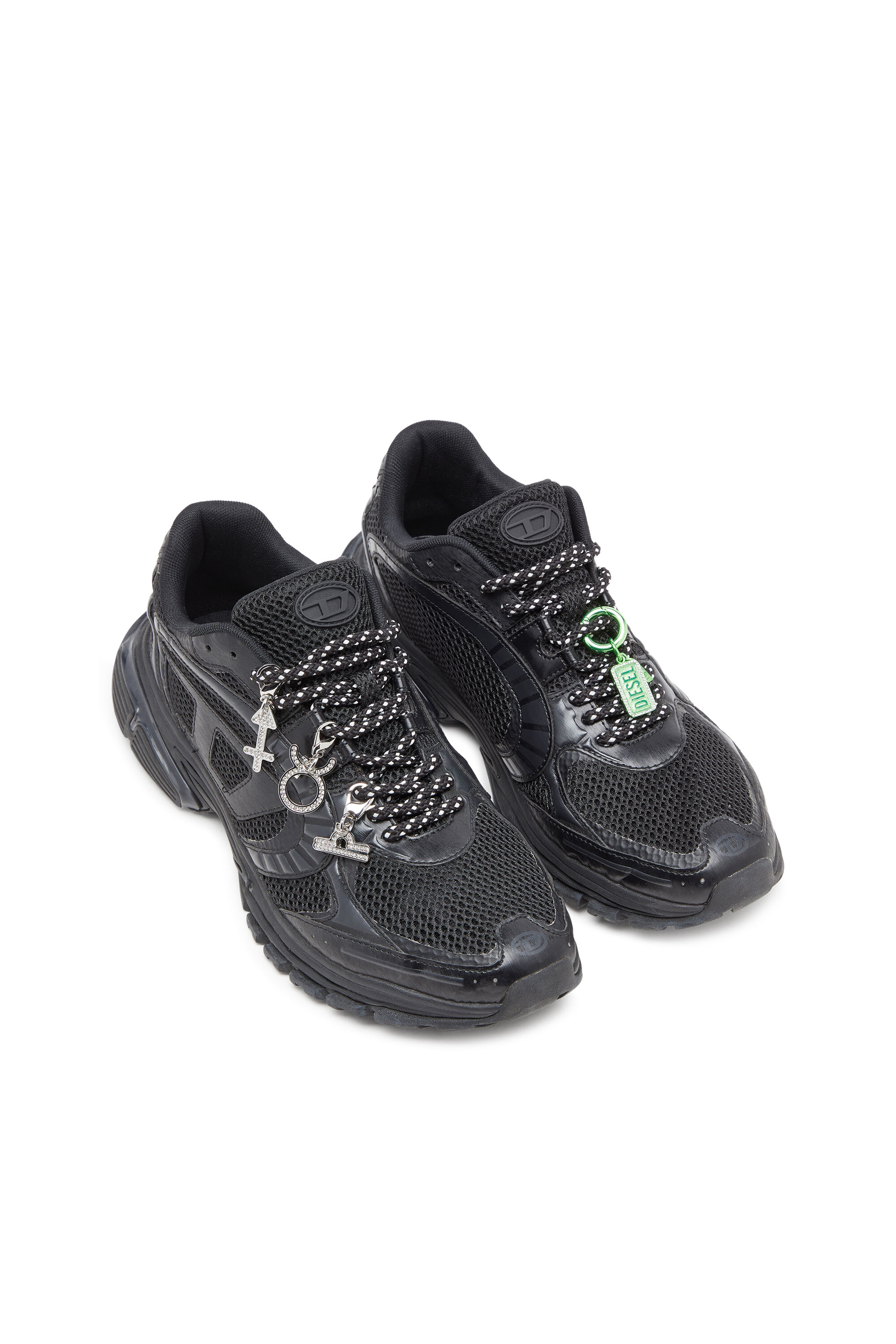 Diesel - S-PRO-V-DENSE LOW, Man's S-Pro-V-Dense-Mesh sneakers with Oval D logo in Black - 7