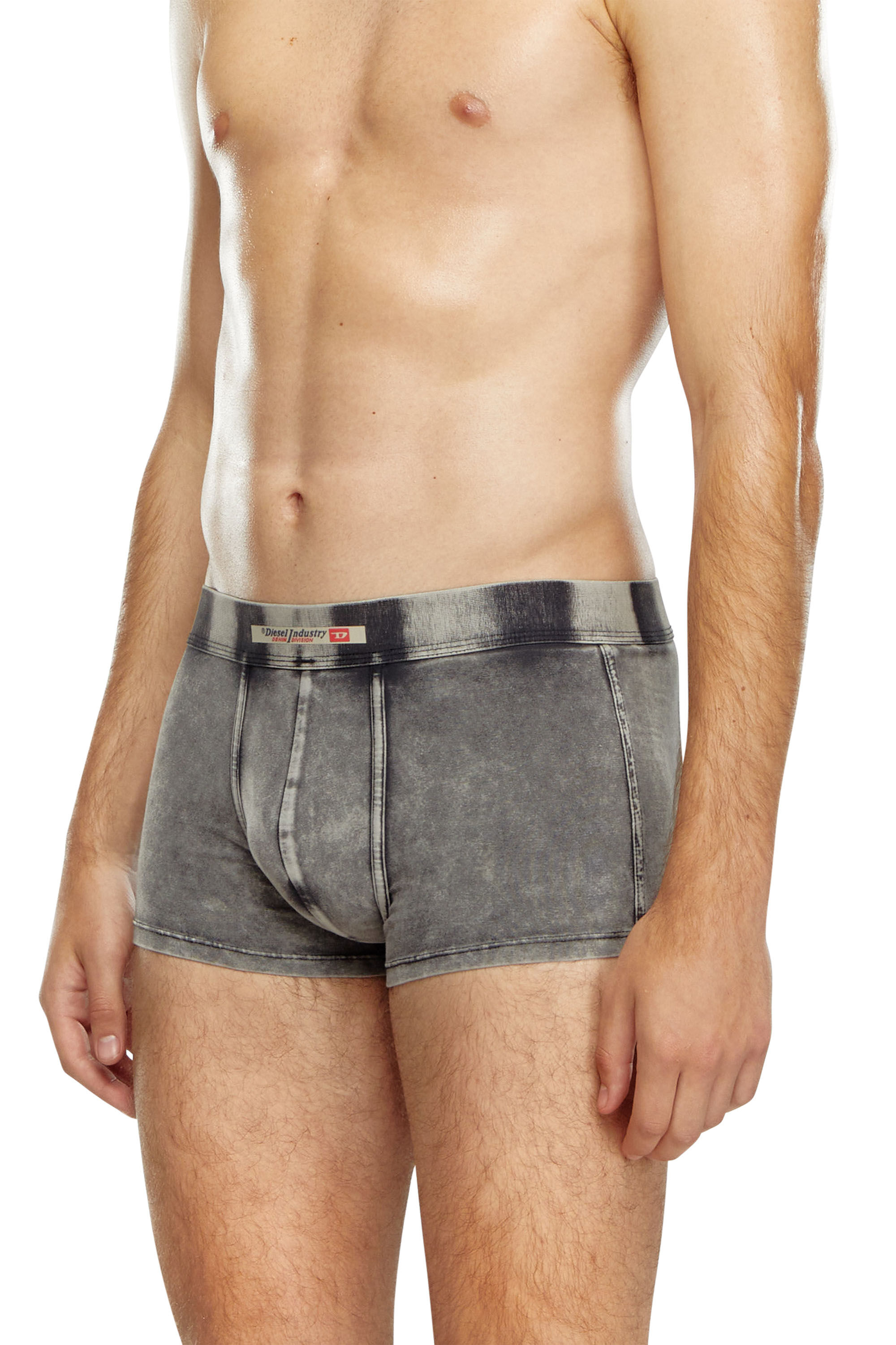 Diesel - UMBX-DAMIEN-H, Man's Boxer briefs in denim-effect cotton in Black - 3