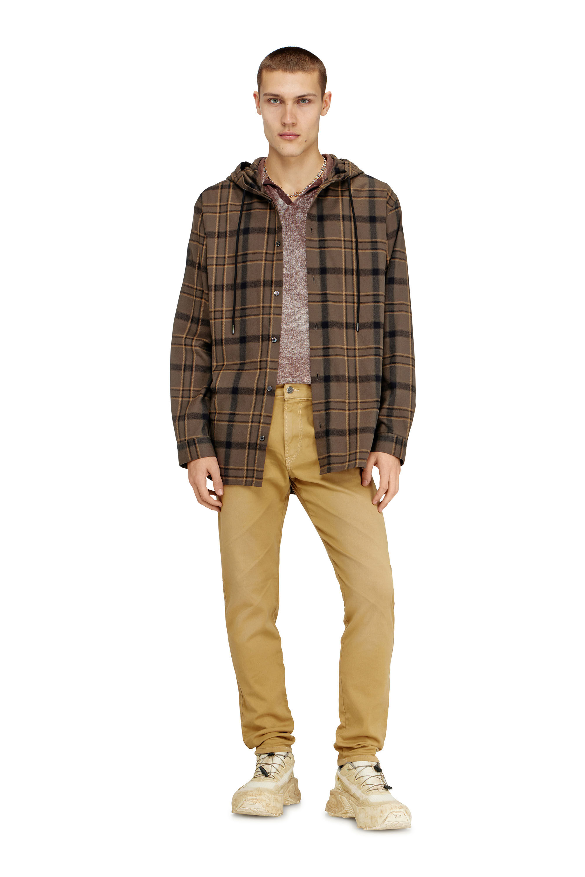 Diesel - Man's Slim 2062 D-Strukt Joggjeans&reg; 0670M, Beige - 1