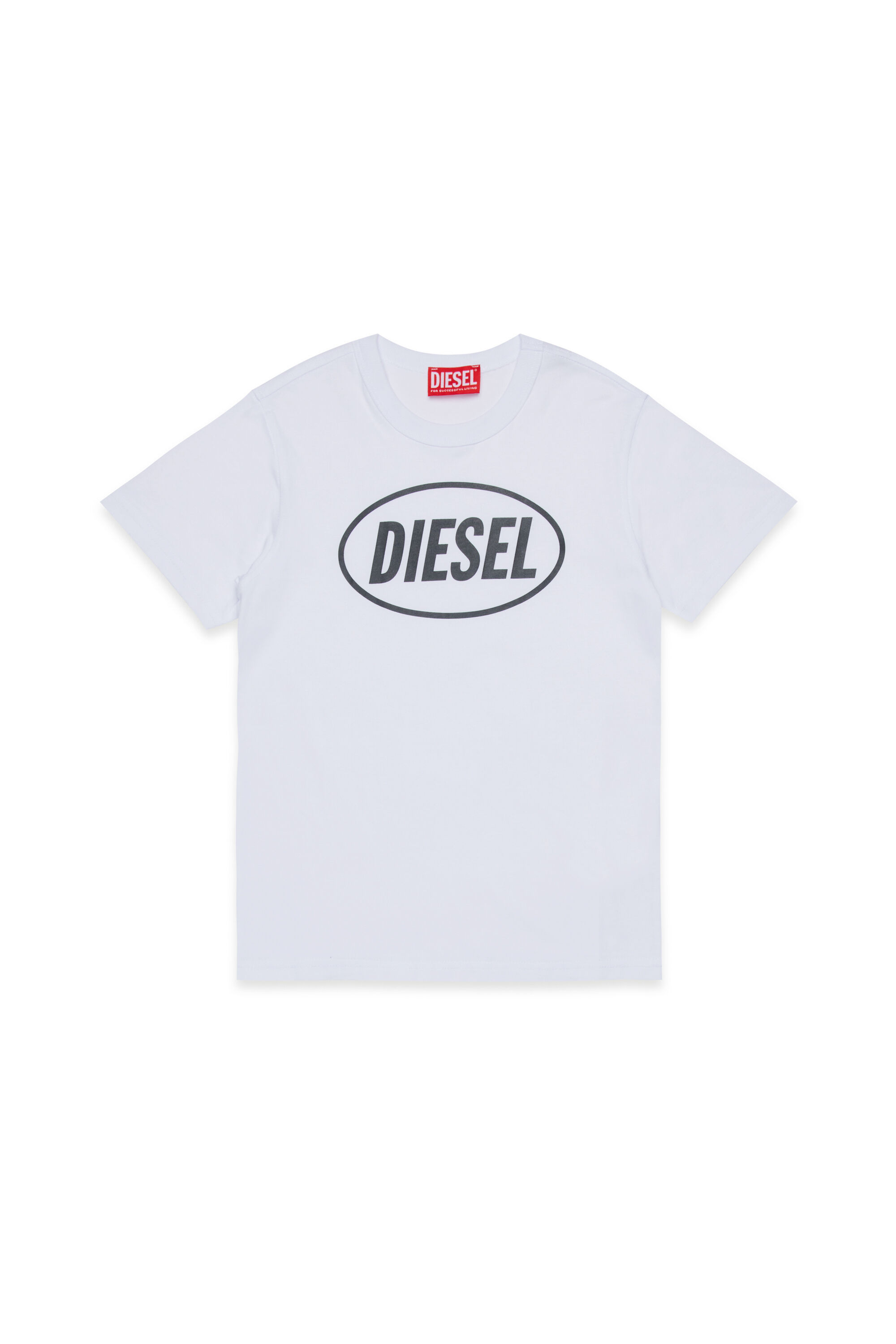 Diesel - TUNDRA, Man's Cotton T-shirt with logo in White - 1
