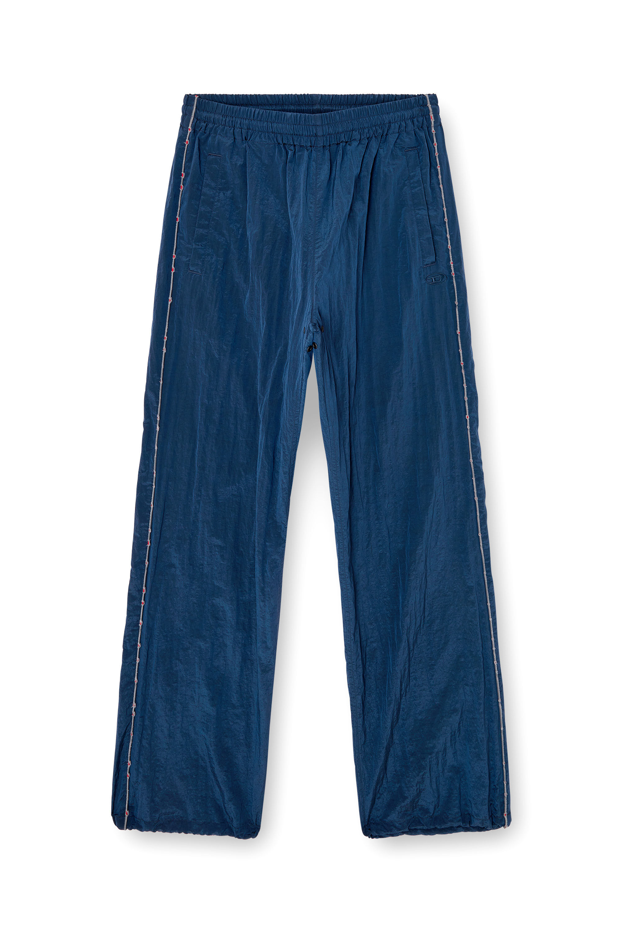 Diesel - P-ANTHEIT, Man's Track pants with distressed piping in Blue - 2