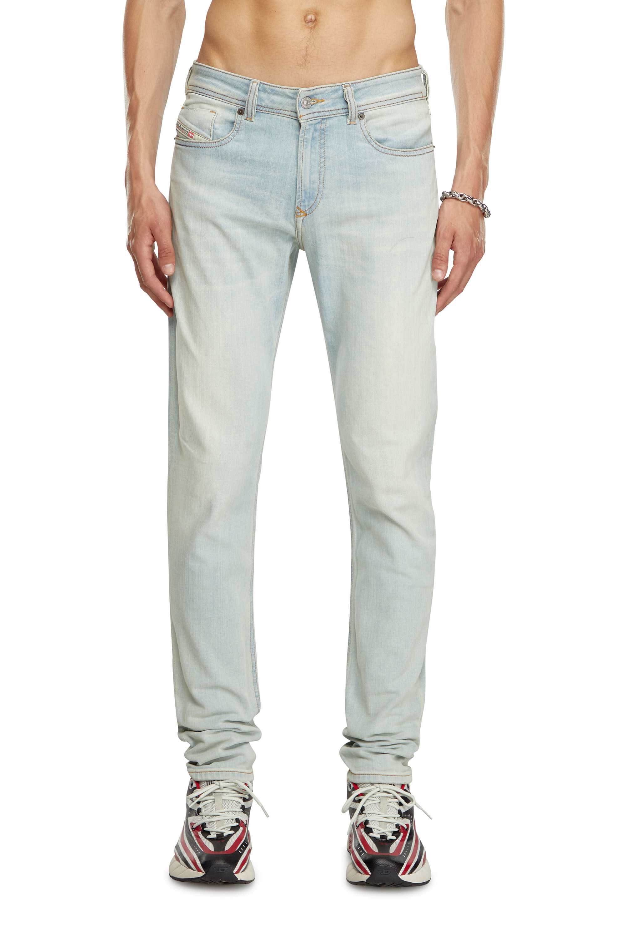 Diesel - Man Skinny Jeans 1979 Sleenker 09J19, Light Blue - Image 3