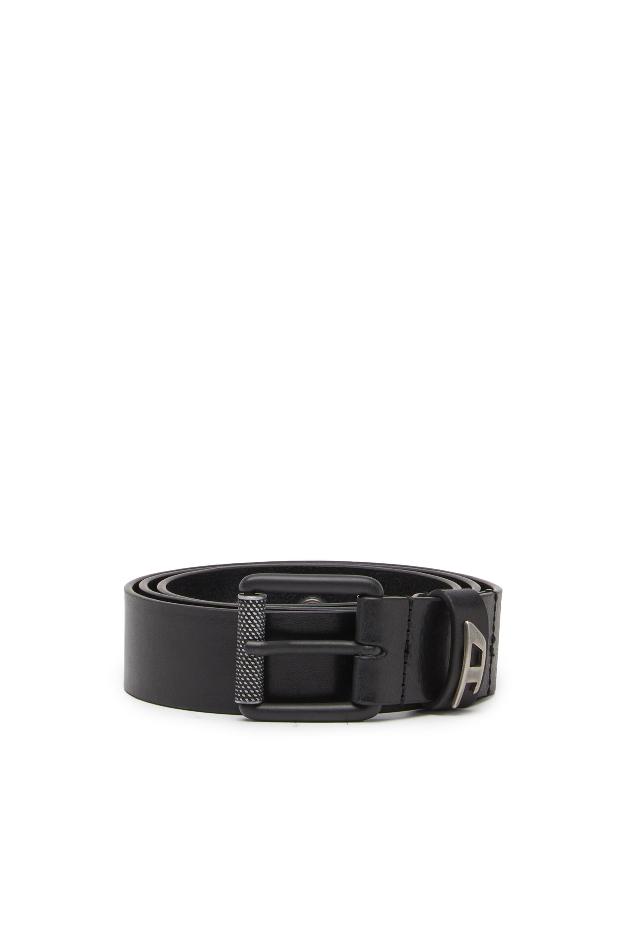 B-DAVE II Man: Shiny leather belt with logo loop | Diesel B-DAVE II Man: Shiny leather belt with logo loop | Diesel