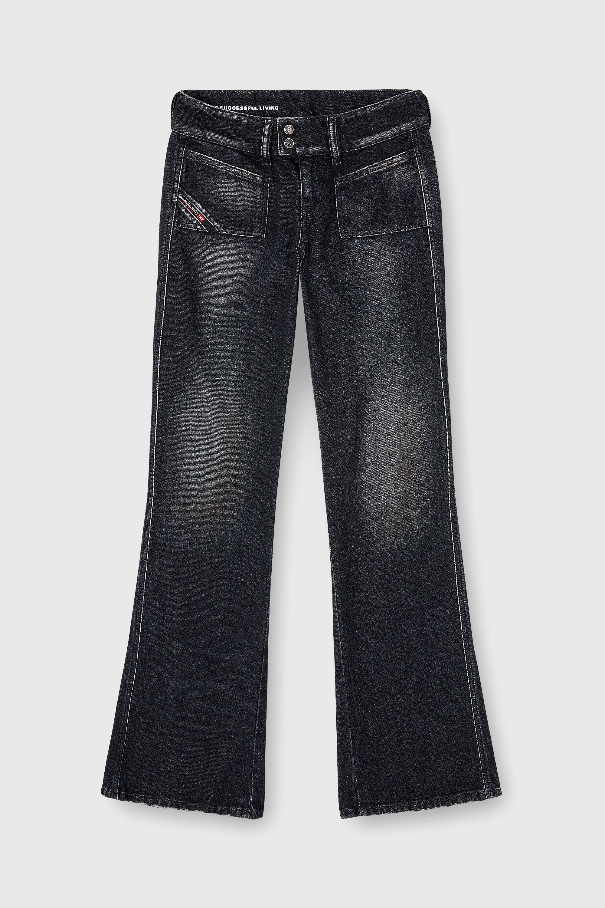 Diesel - Woman's Bootcut Jeans D-Hush 09N50, Black/Dark grey - 6