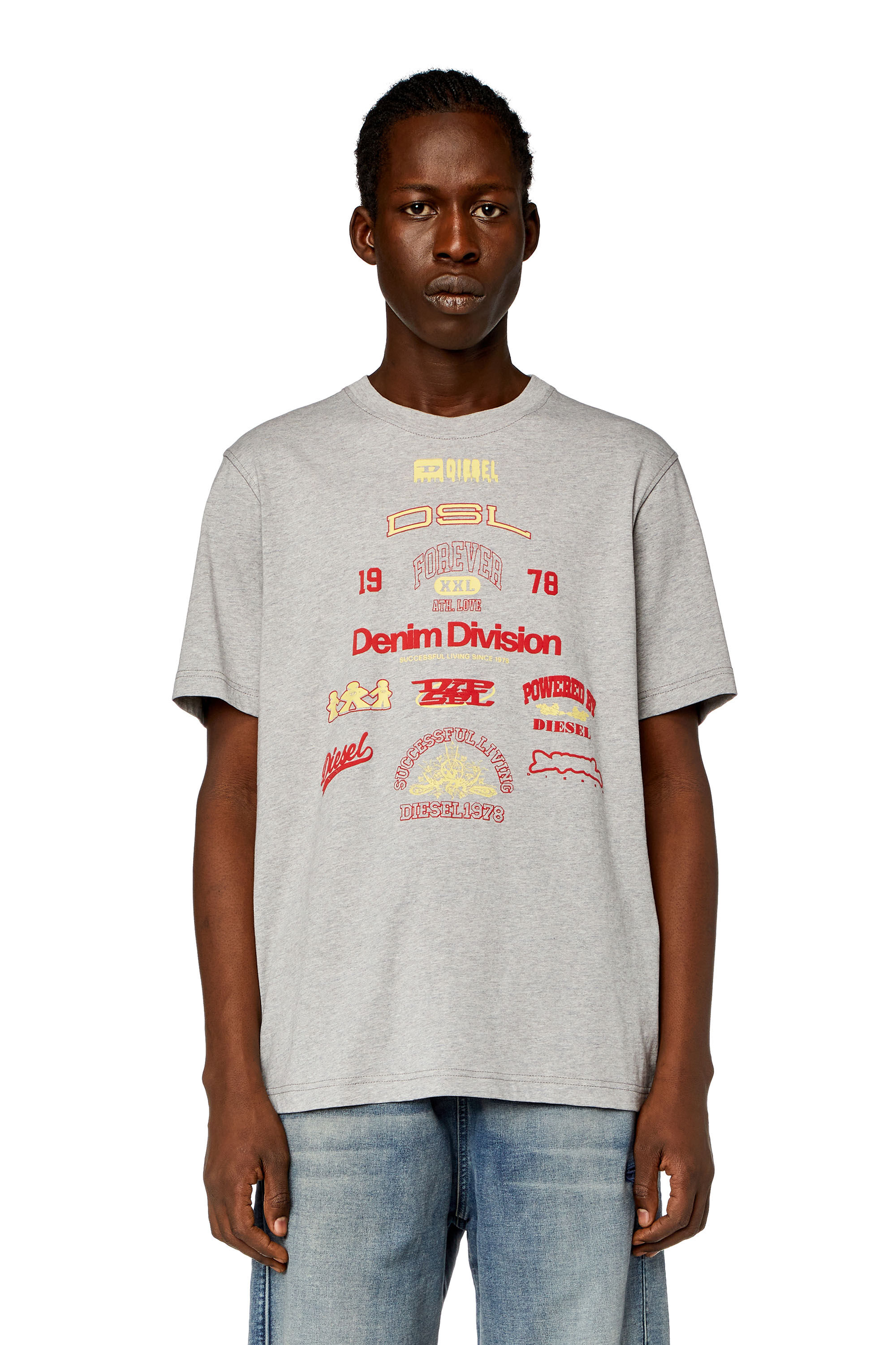 Diesel - T-JUST-N14, Grey - Image 1