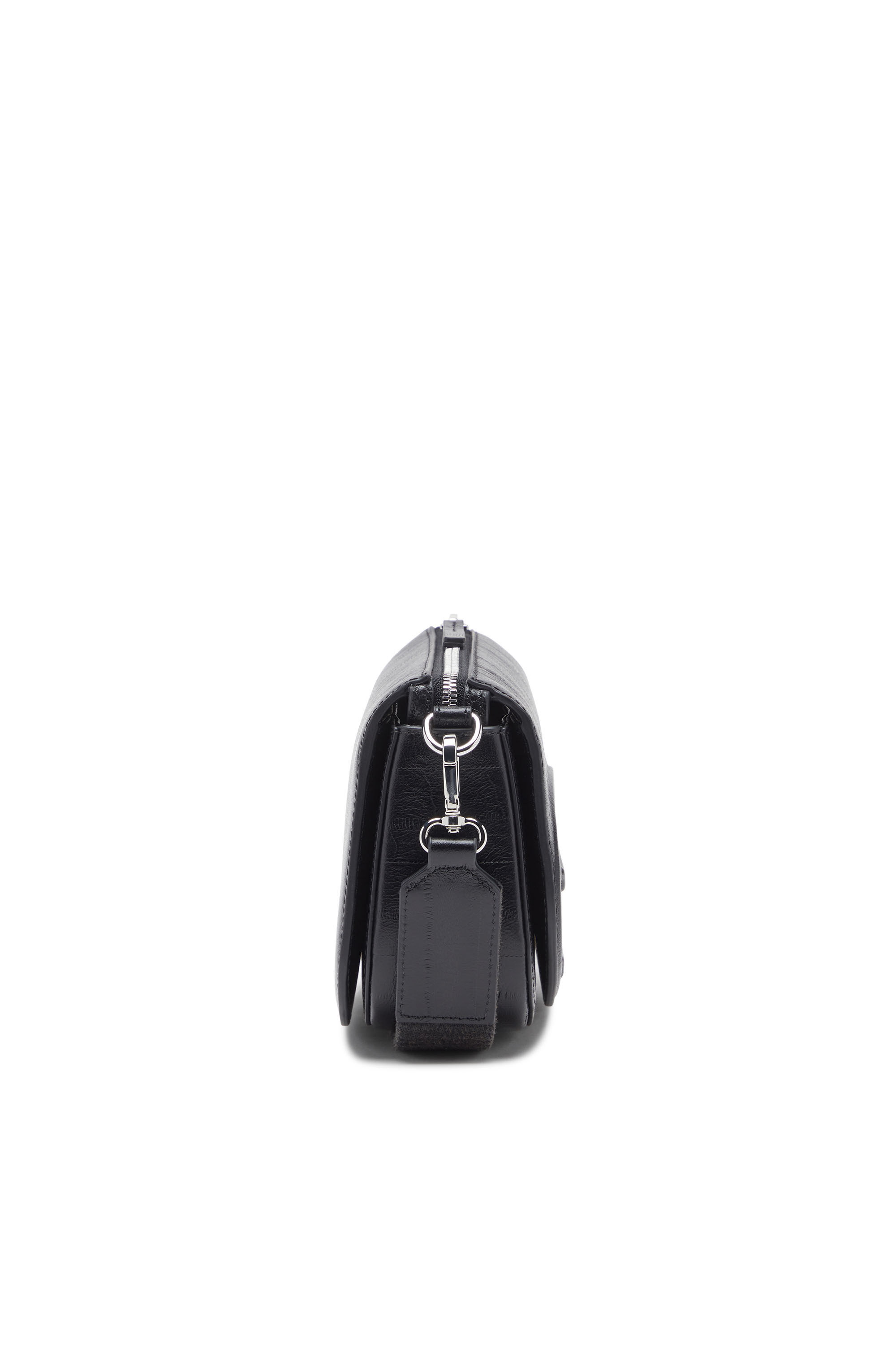 Diesel - 1DR CAMERA BAG, Unisex's 1DR-Camera bag in eel-effect leather in Black - 4