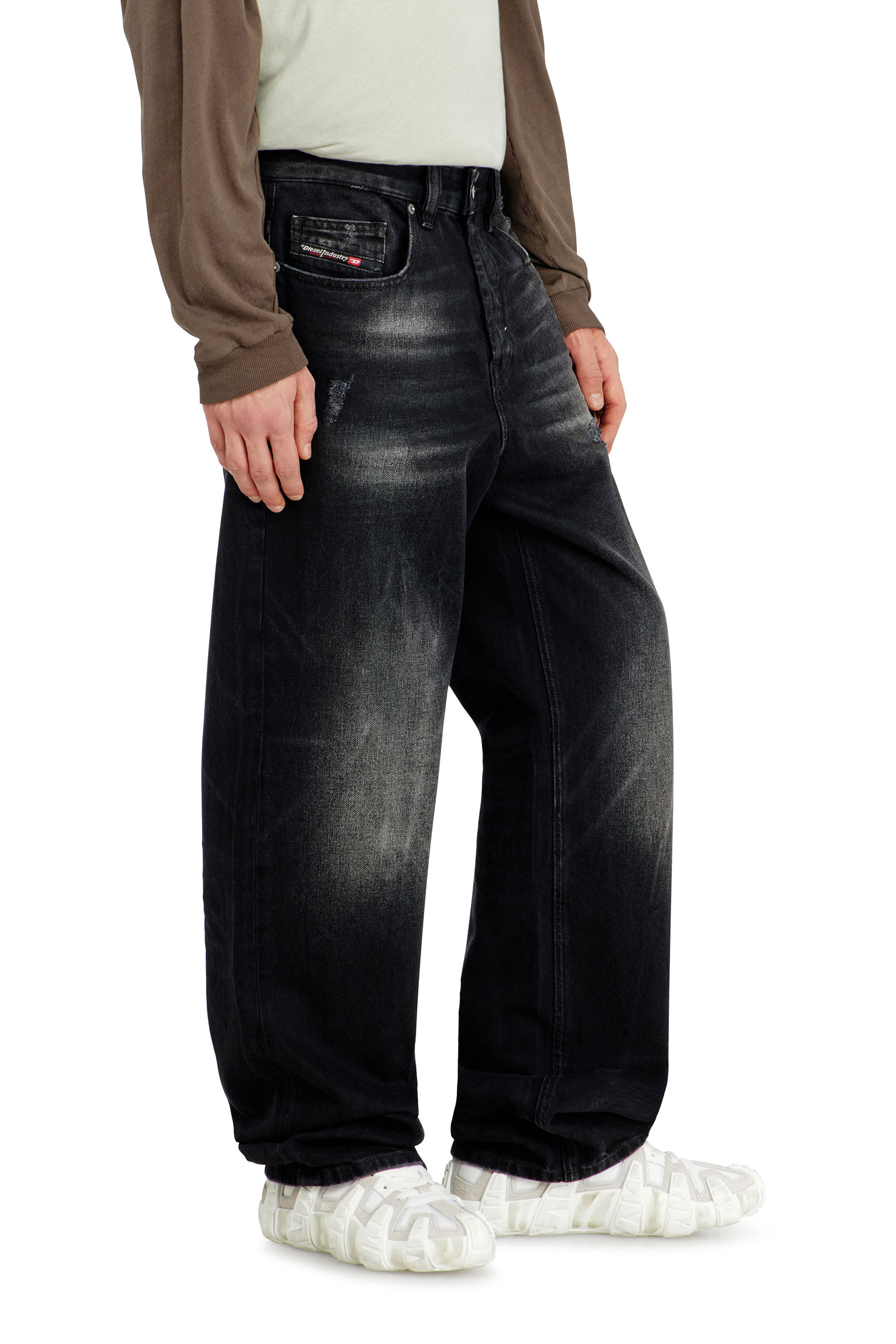 Diesel - Man's Relaxed Jeans 2001 D-Macro 0BEBB, Black - 7