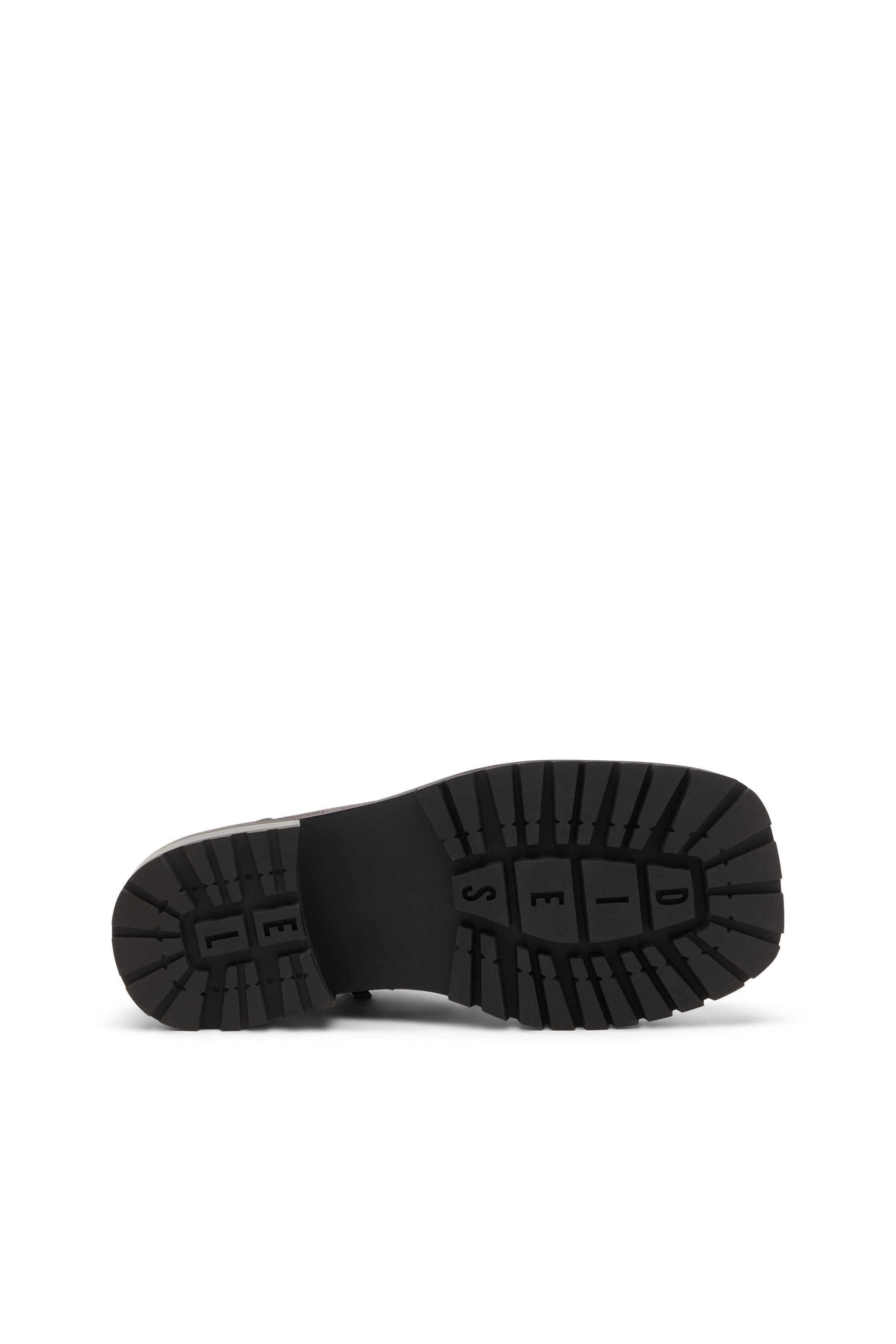 Diesel - D-TEXAN CLOG, Man's D-Texan-Zipped shoes in distressed crackled suede in Brown - 4