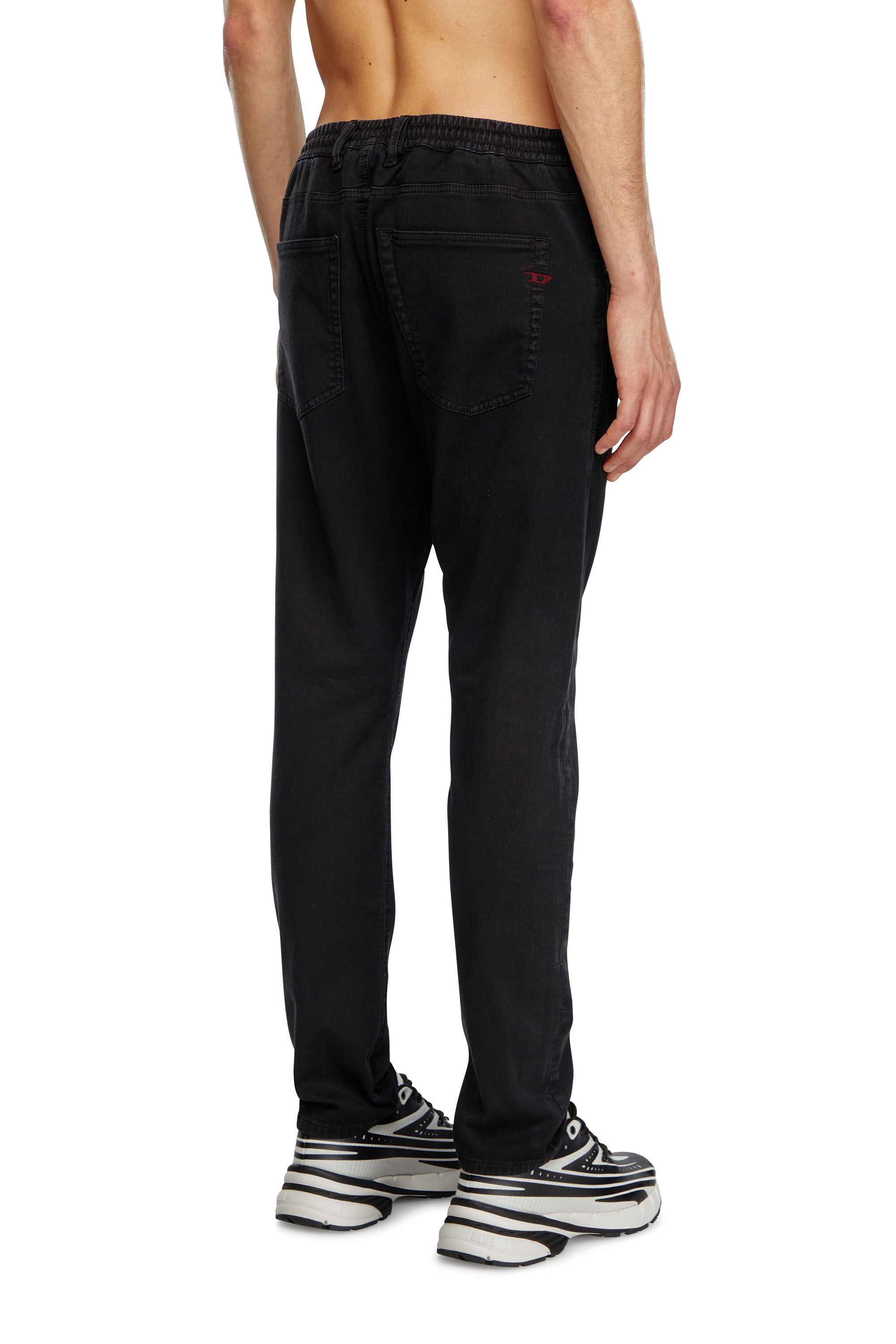 Diesel - Man Tapered 2030 D-Krooley Joggjeans® 068NH, Black/Dark grey - Image 4