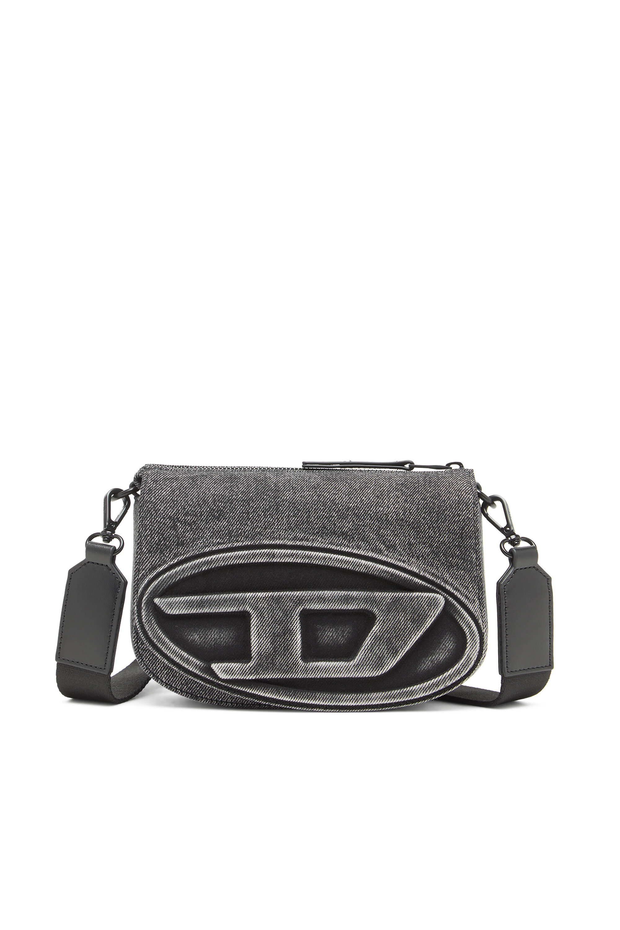 Diesel - 1DR CAMERA BAG, Unisex's 1DR-Camera bag in washed denim in Grey Jeans - 1