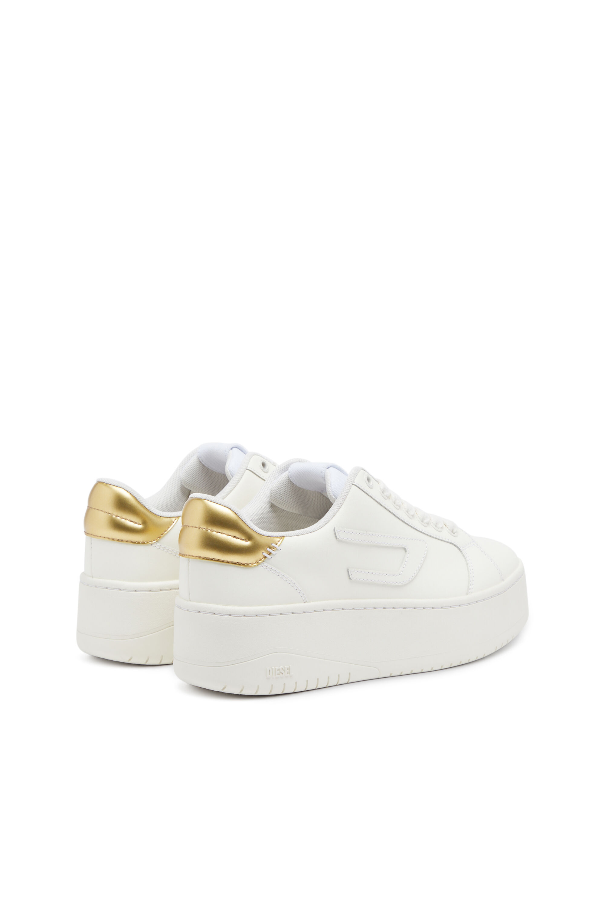 Diesel - S-ATHENE BOLD W, Woman S-Athene Bold-Low-top sneakers with flatform sole in Oro - Image 3