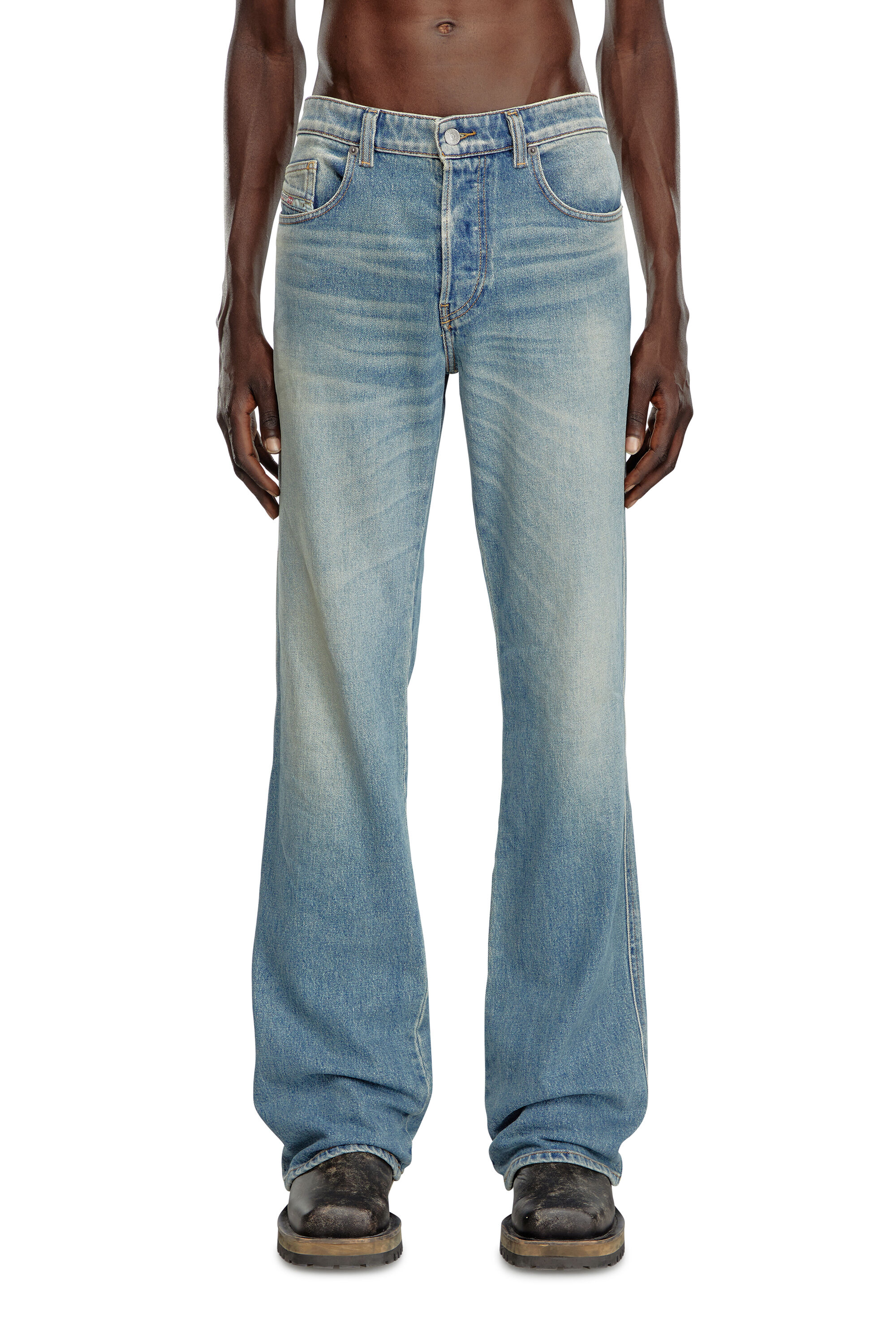 Diesel - Man Bootcut Jeans 1998 D-Buck 09J55, Light Blue - Image 3