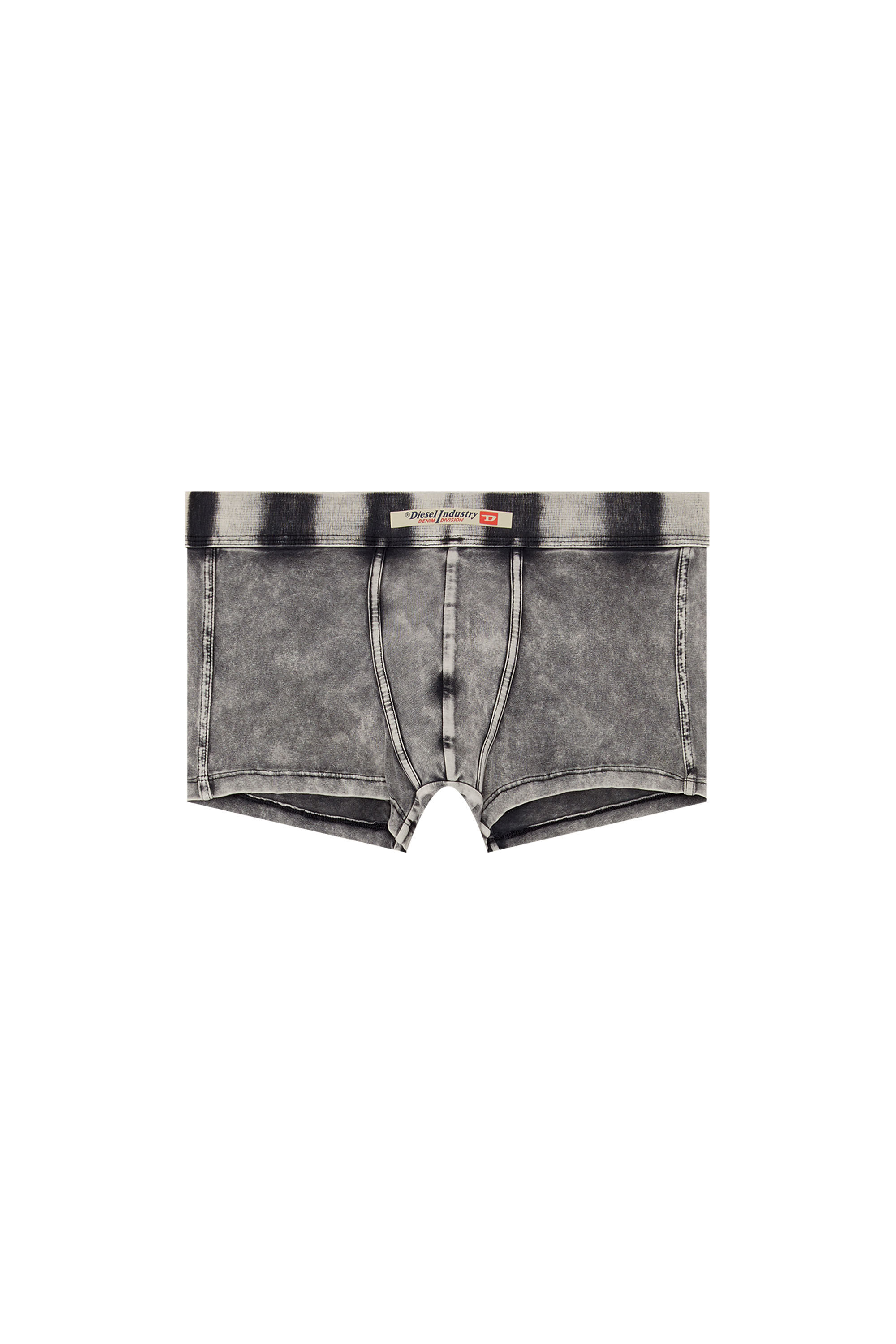 Diesel - UMBX-DAMIEN-H, Man's Boxer briefs in denim-effect cotton in Black - 2