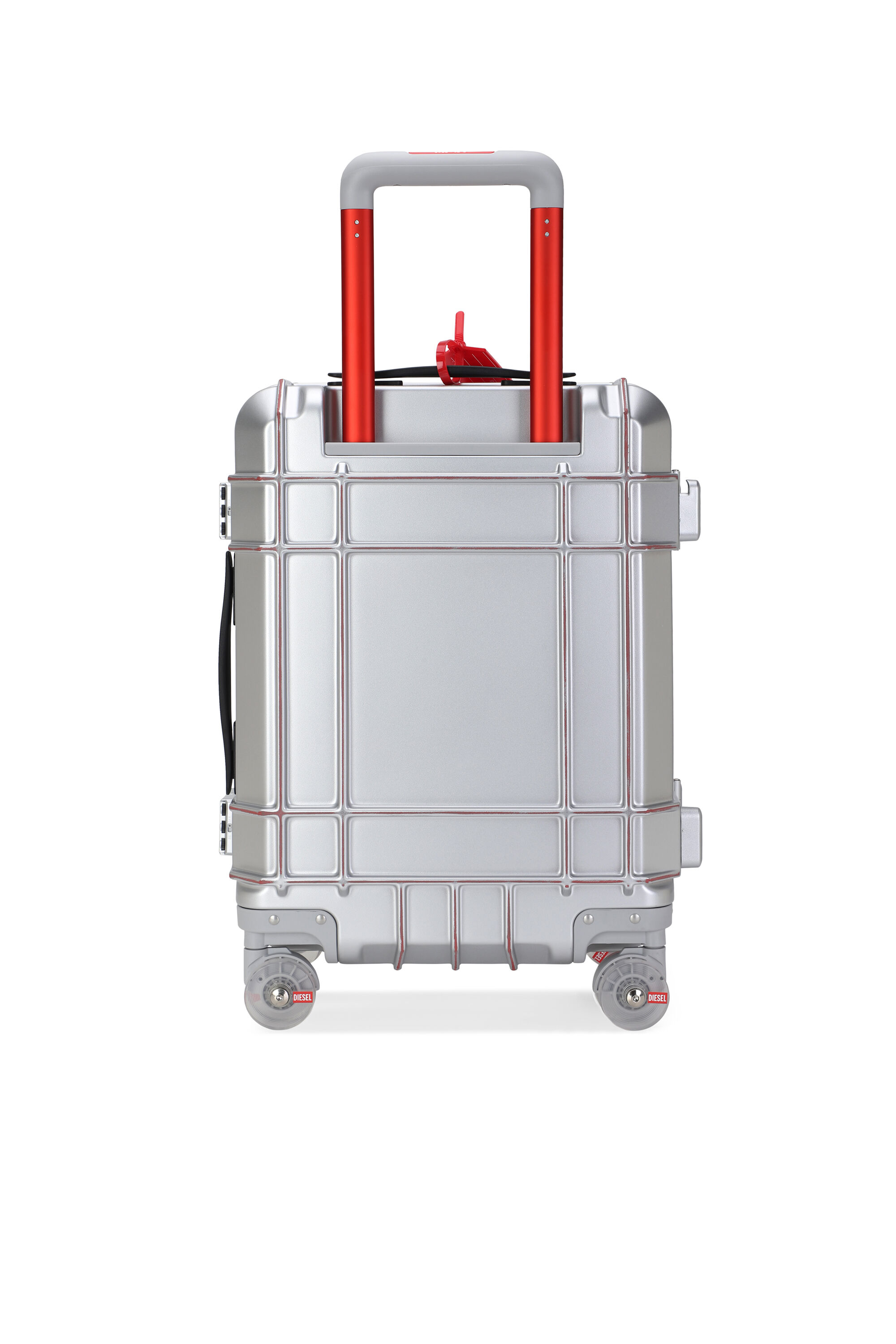 Diesel - DIESEL PC STRONG IMAGE TROLLEY- DSL003, Unisex's Rugged carry‑on suitcase 20" in Silver - 2