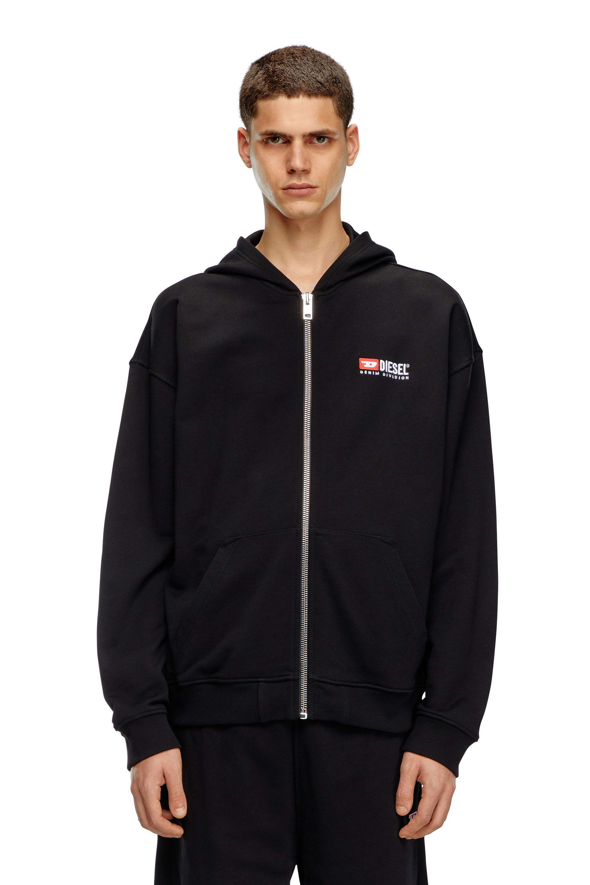 Diesel - S-BOXT-HOOD-ZIP-DIV, Black - Image 5