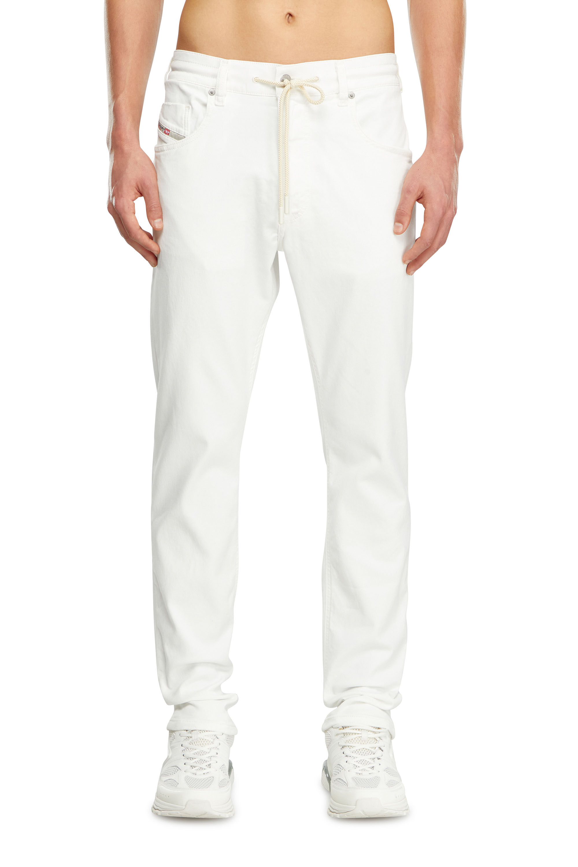 Diesel - Man Tapered 2030 D-Krooley Joggjeans® 068HX, White - Image 3