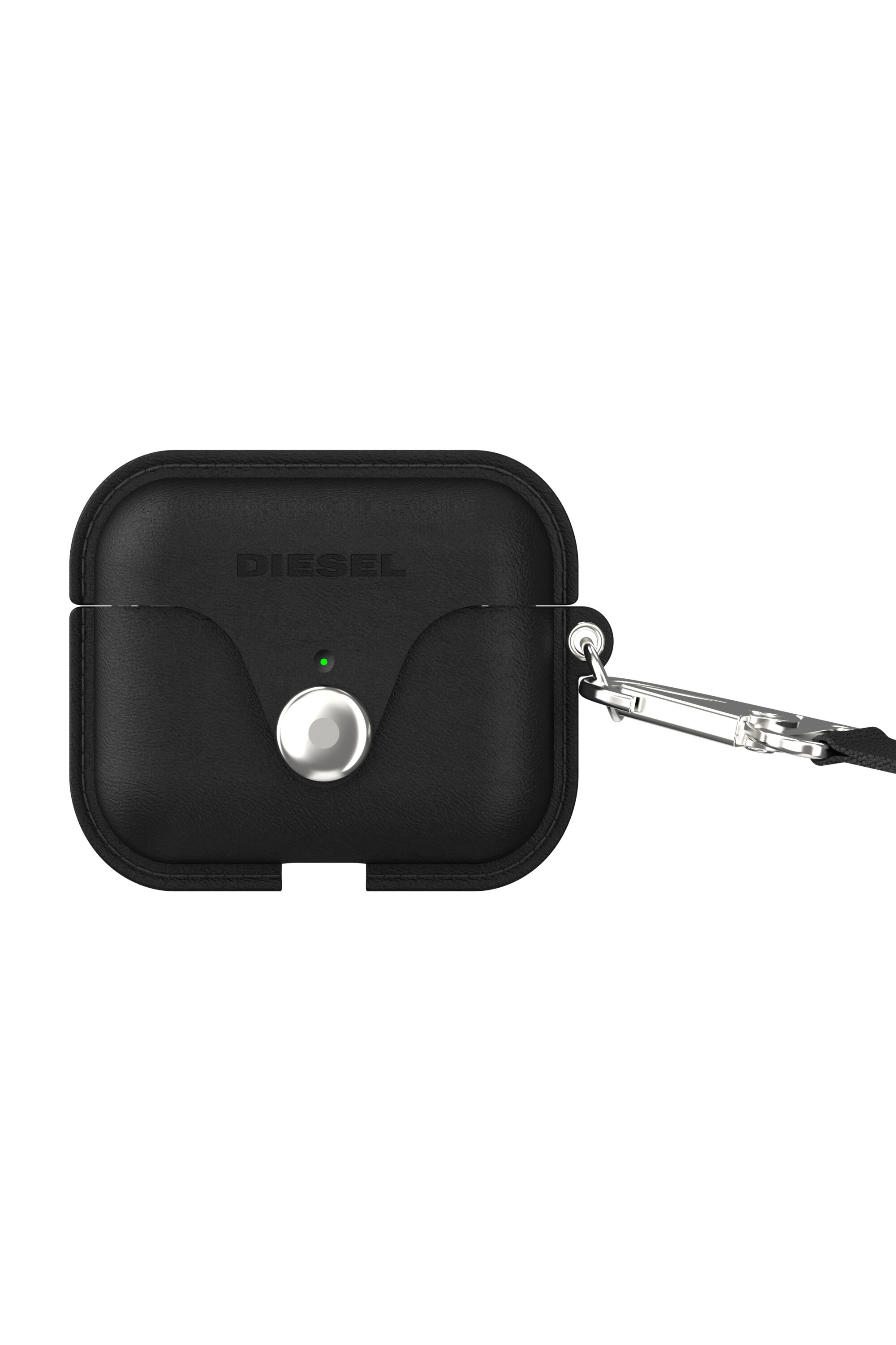 Diesel - 50082 AIRPOD CASE, Unisex's Airpod case leather for AirPods 3 in Black - 1