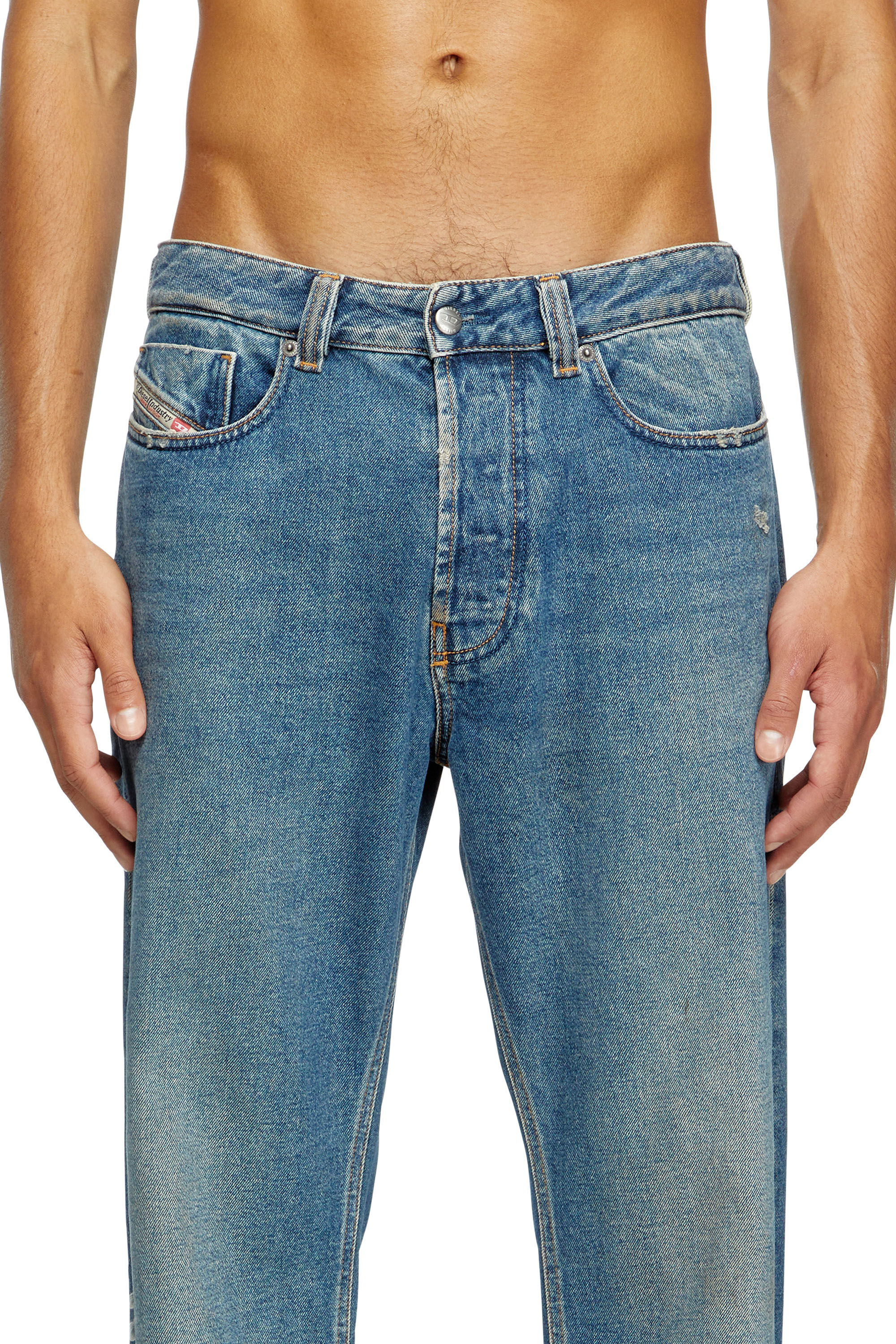 Diesel - Man's Relaxed Jeans 1980 D-Eeper 09J79, Medium blue - 5