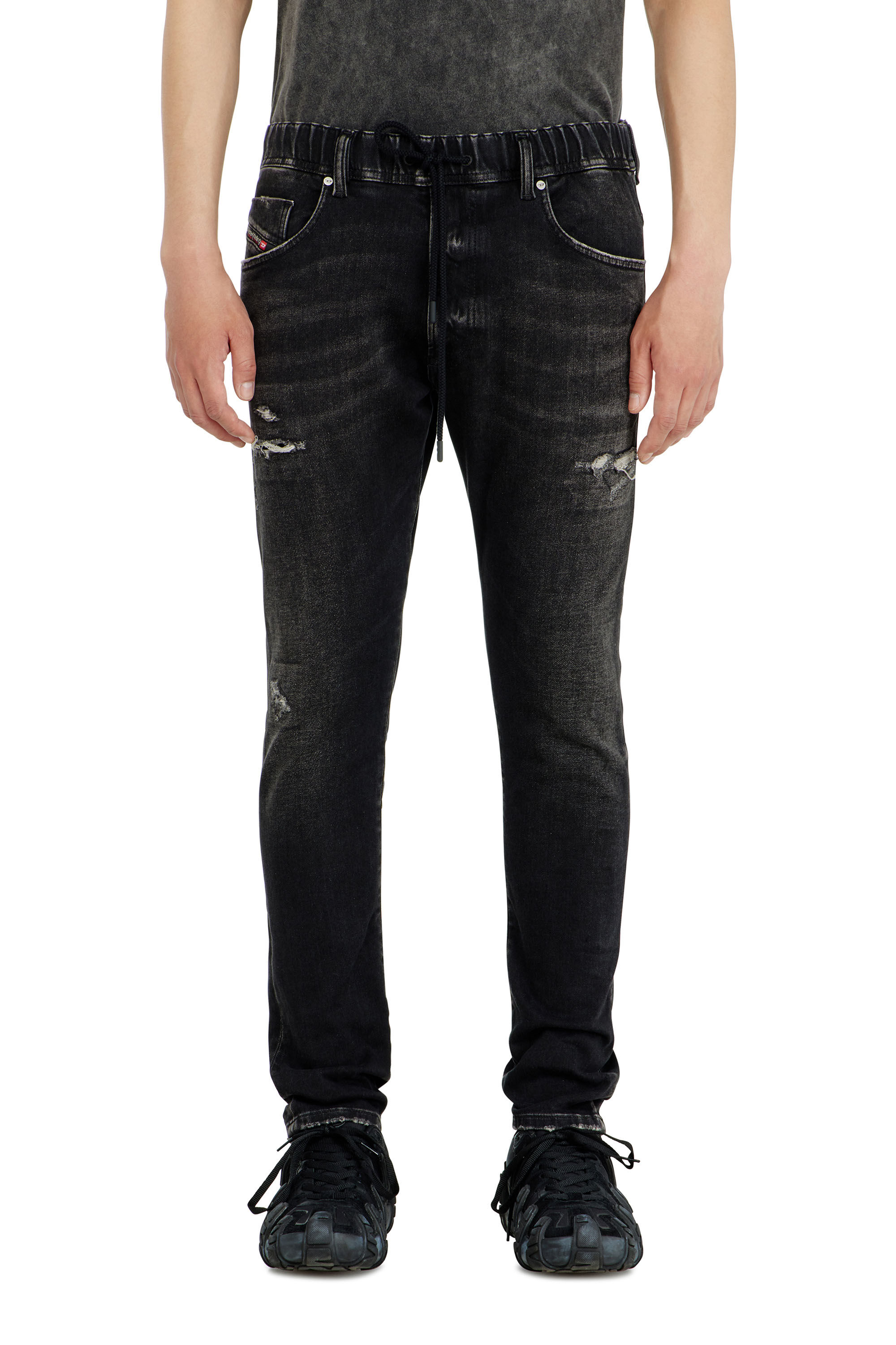 Diesel - Man's Regular 2030 D-Krooley Joggjeans&reg; 09Q22, Black/Dark grey - 2