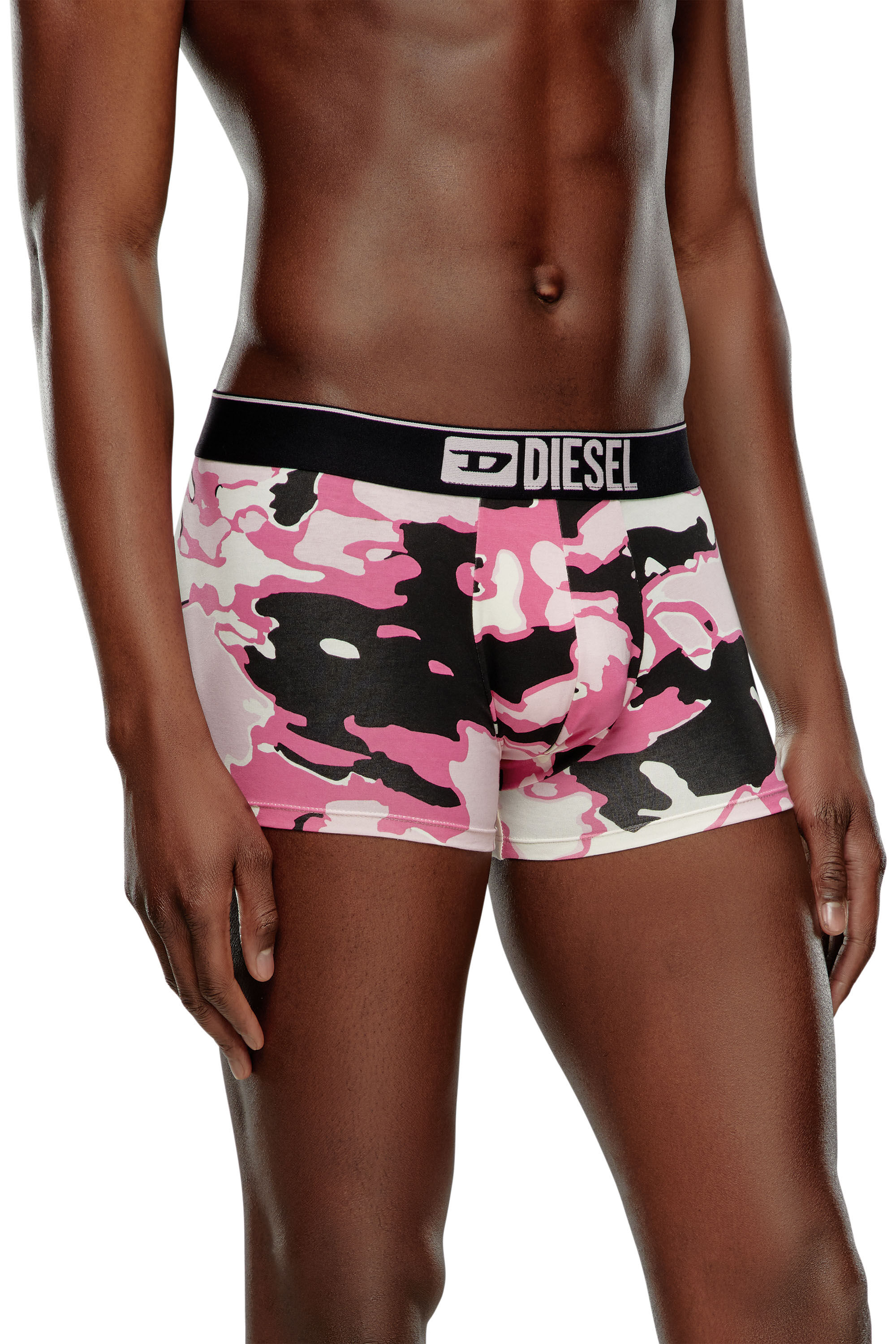 Diesel - UMBX-DAMIENTHREEPACK, Man's Three-pack boxer briefs plain and printed in Pink/Black - 3