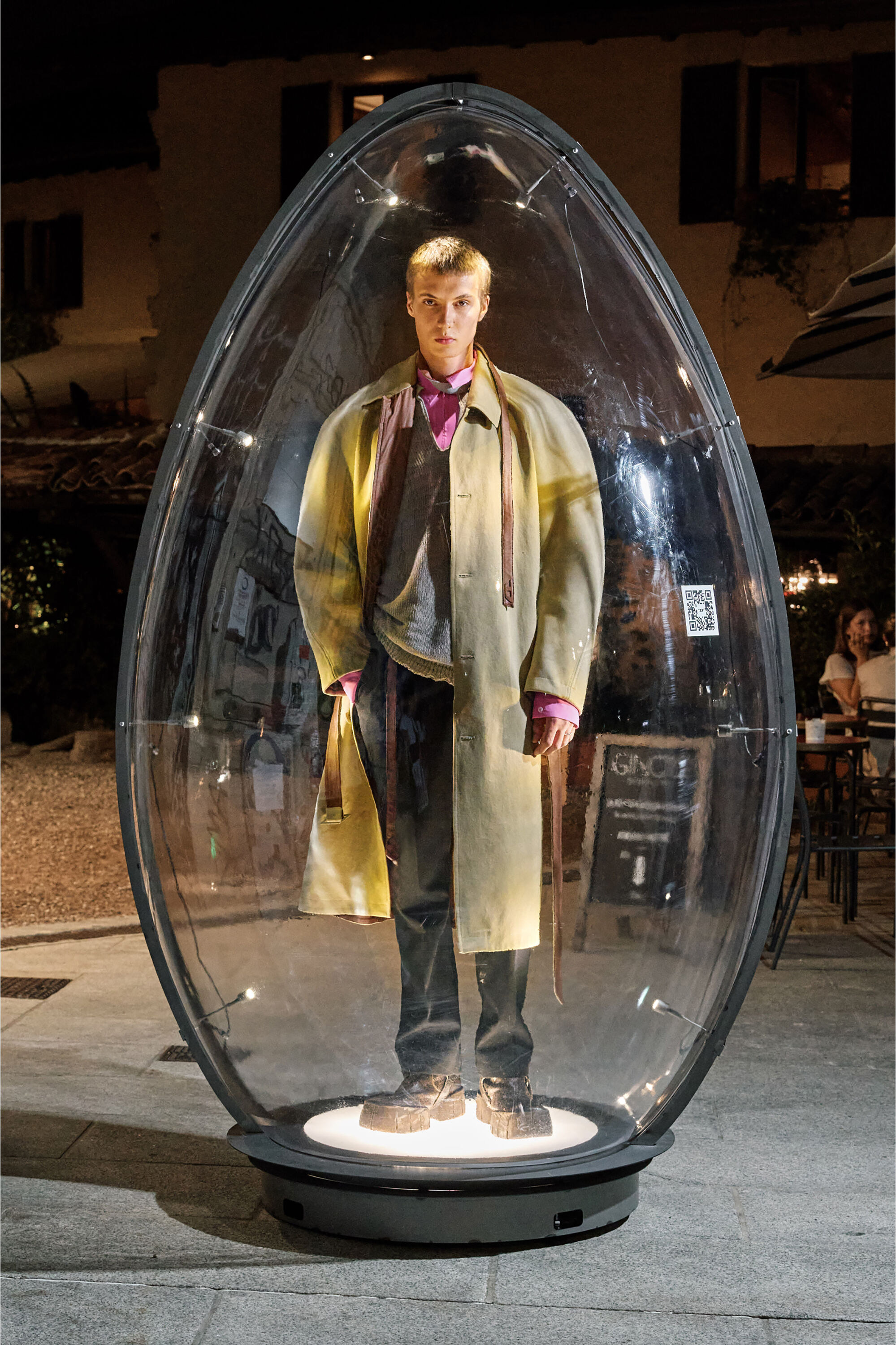 Diesel - P-NEDAR-A, Man's Tailored pants with biker belt strap in Black - 6