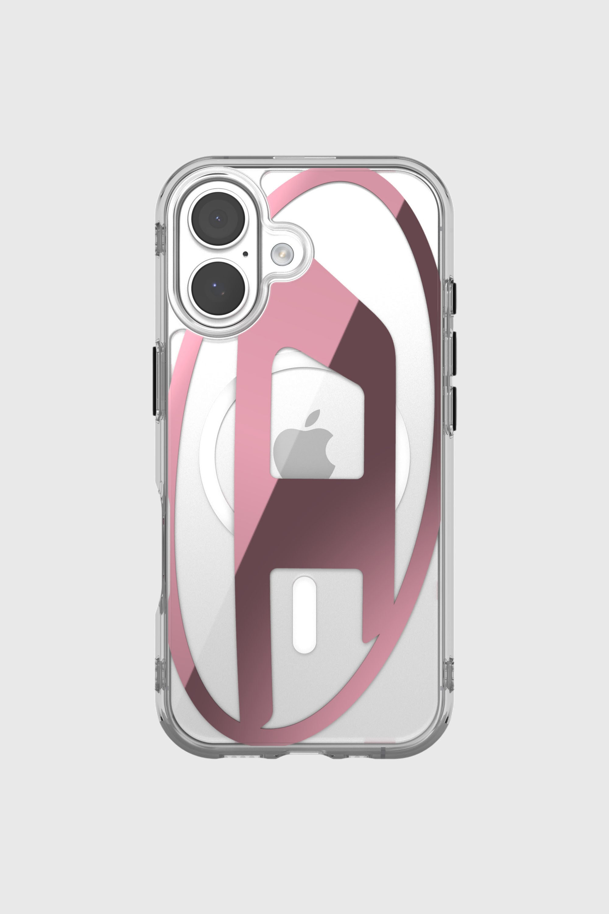 Diesel - 60419 AOP CASE, Unisex's Oval D metallic case with magsafe for iPhone 17 in Pink - 2