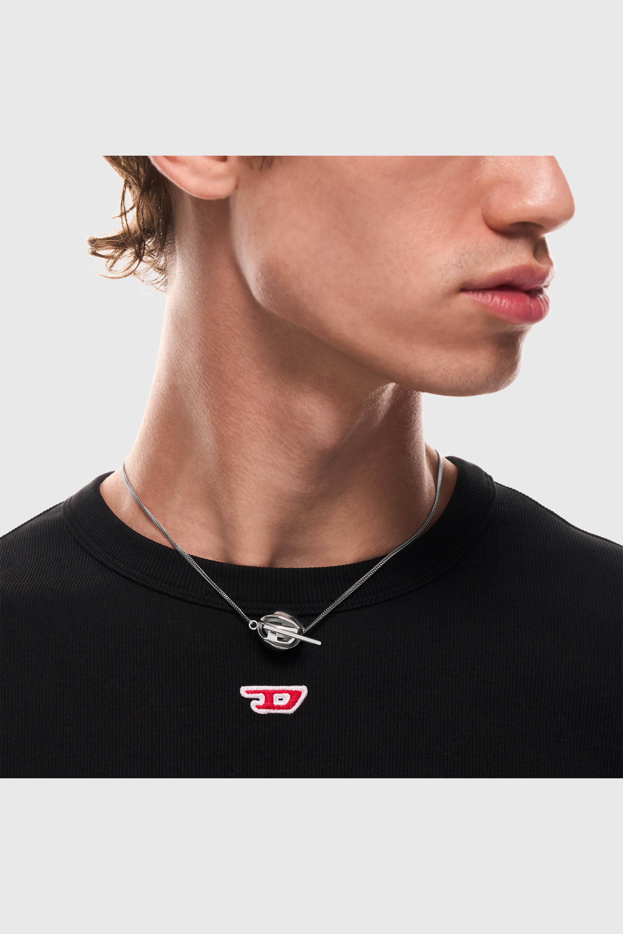Diesel - DX1716040, Unisex's Stainless Steel Pendant Necklace in Silver - 3