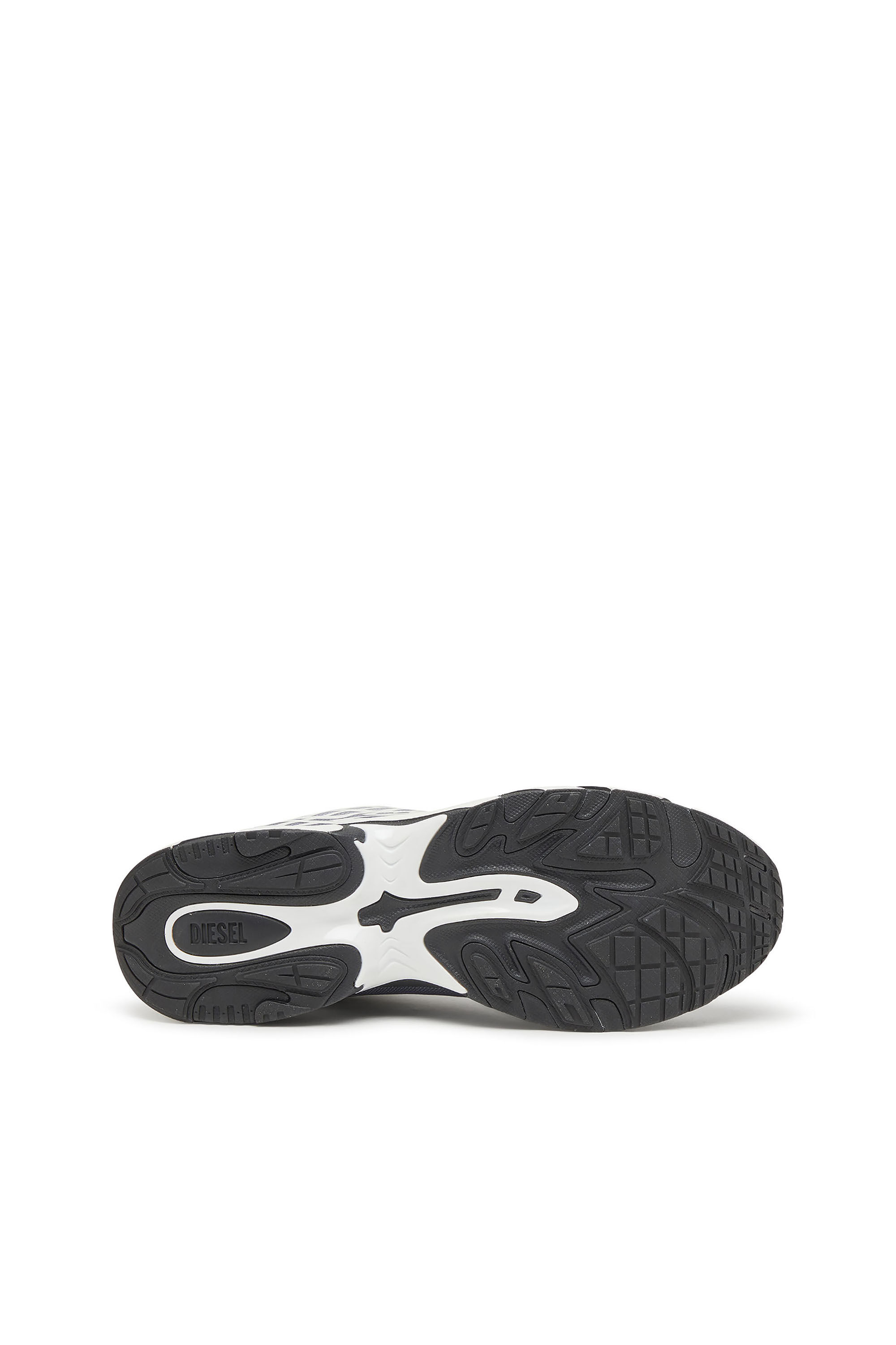 Diesel - S-D-VIT'S 500 LOW, Man's D-Vit-Sneakers in striped d&eacute;grad&eacute; mesh in White/Grey - 5