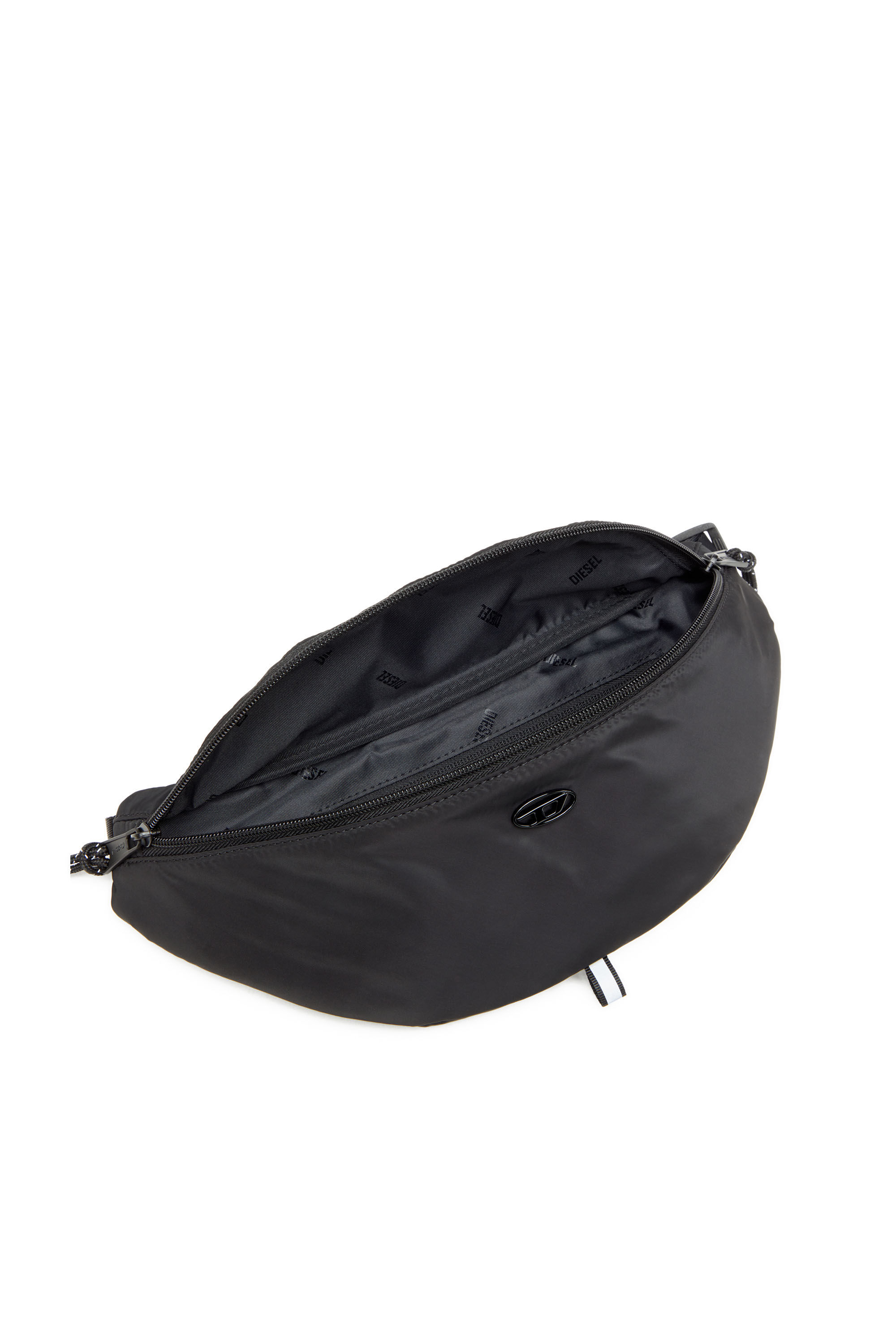 Diesel - D-PACK BELTBAG X, Man's D-Pack-Belt bag in satin-touch fabric in Black - 2