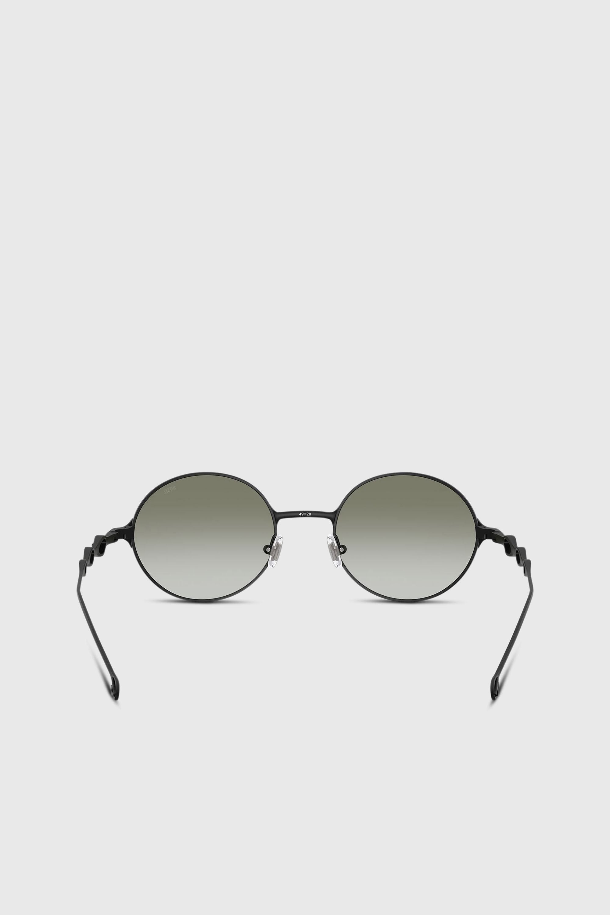 Diesel - 0DL1008, Unisex's Round sunglasses in Black/Green - 3