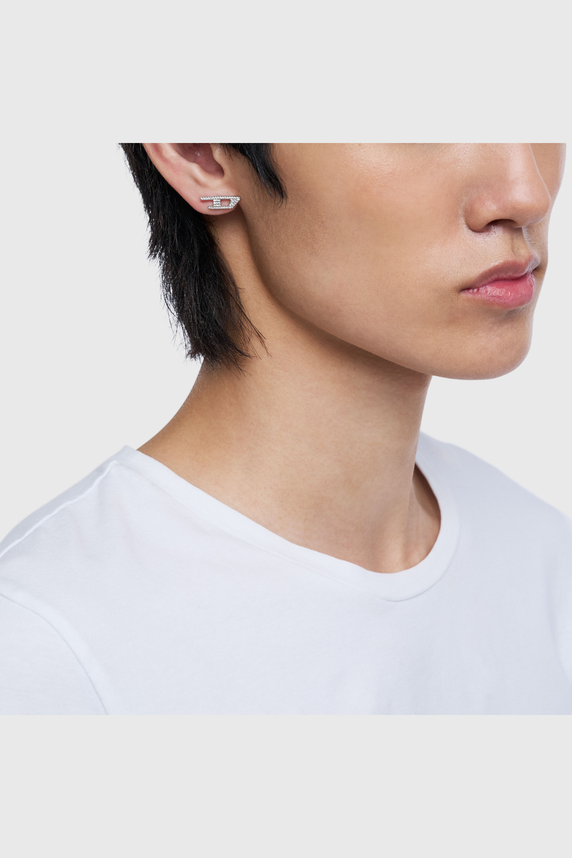 Diesel - DX1630040 JEWELLERY, Unisex's Stainless steel glitz stud earring in Silver - 4