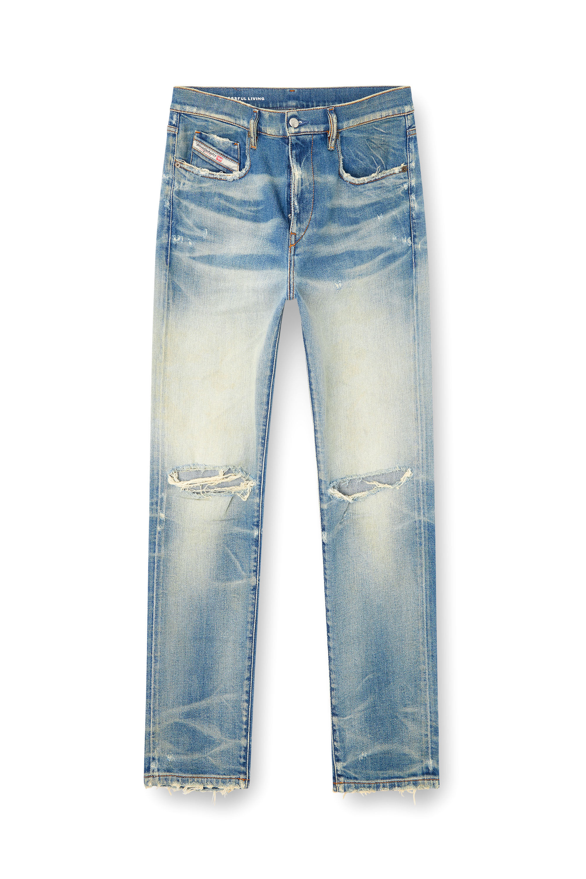 Diesel - Man's Slim Jeans 2019 D-Strukt 09L28, Medium blue - 2