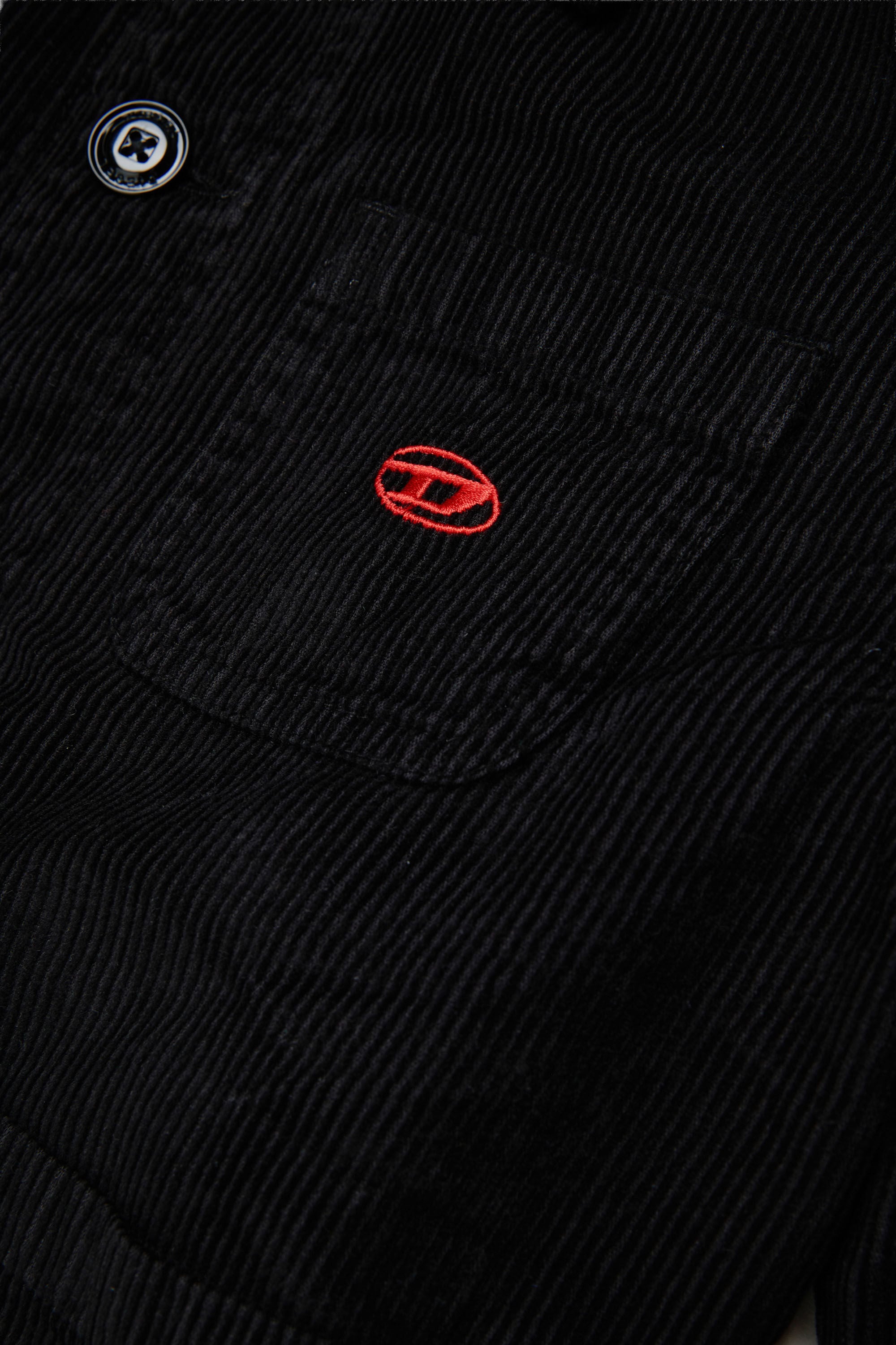 Diesel - JMILL, Man's Corduroy shirt jacket in Black - 4