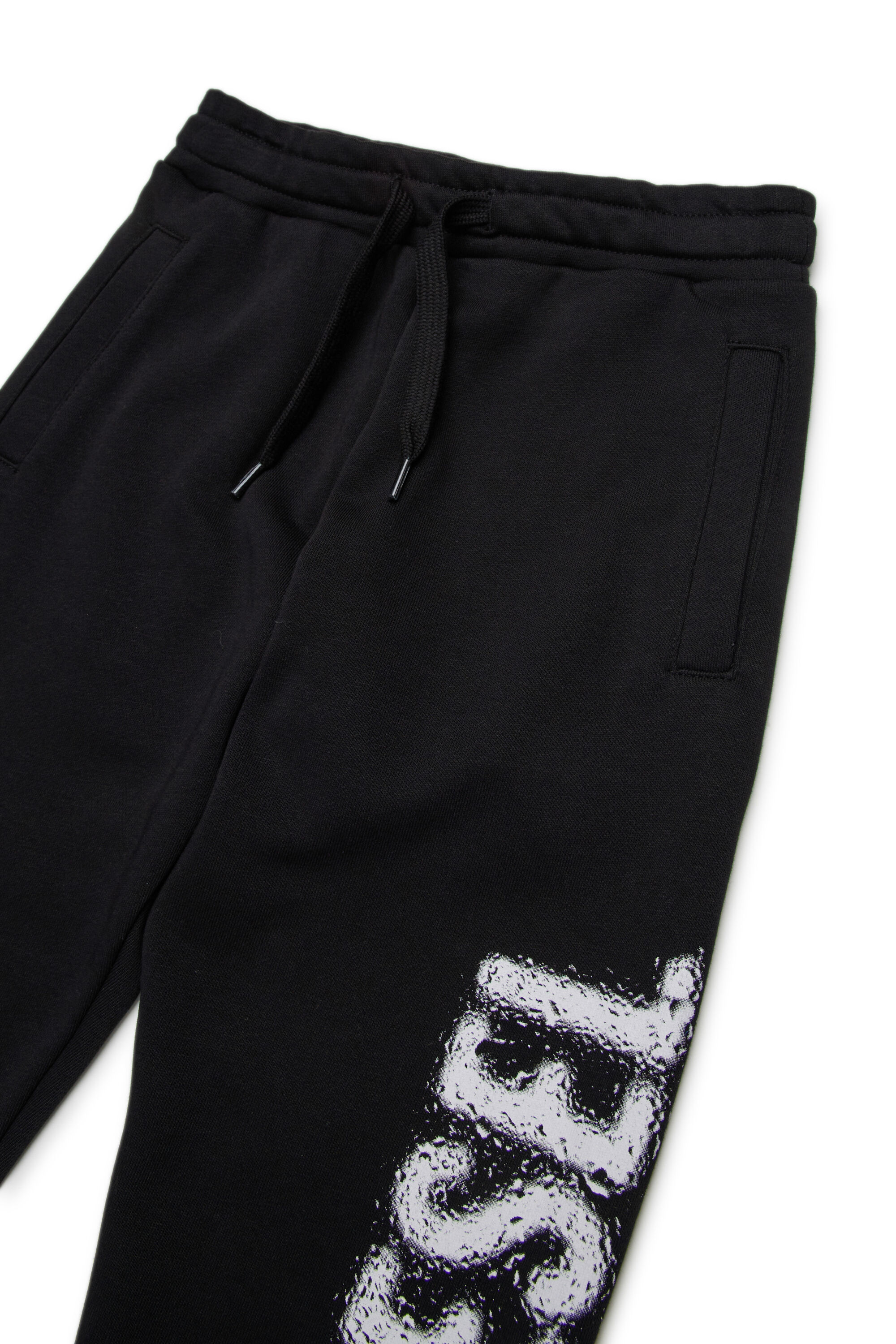 Diesel - PANTLI, Man's Cotton sweatpants with drawstring in Black - 3