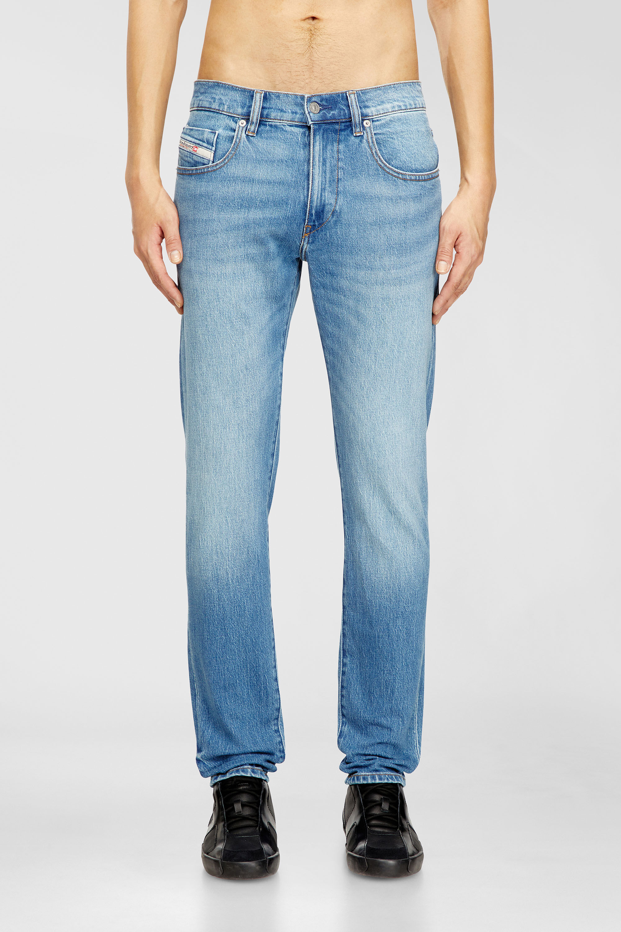 Diesel - Man's Slim Jeans 2019 D-Strukt 0ADBK, Light Blue - 2