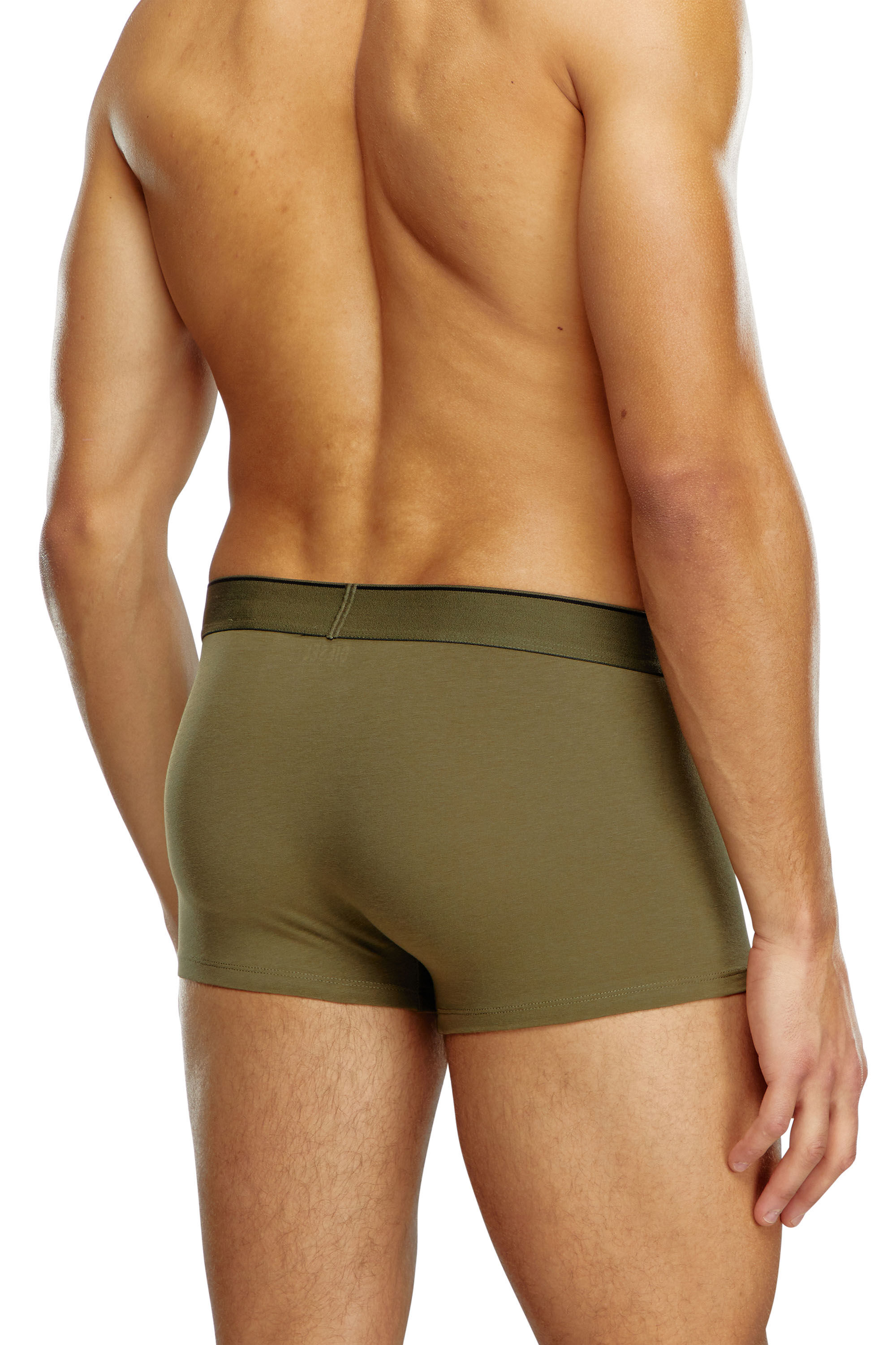 Diesel - UMBX-DAMIENTHREEPACK, Man's 3-pack boxer briefs plain and camo in Military Green - 4