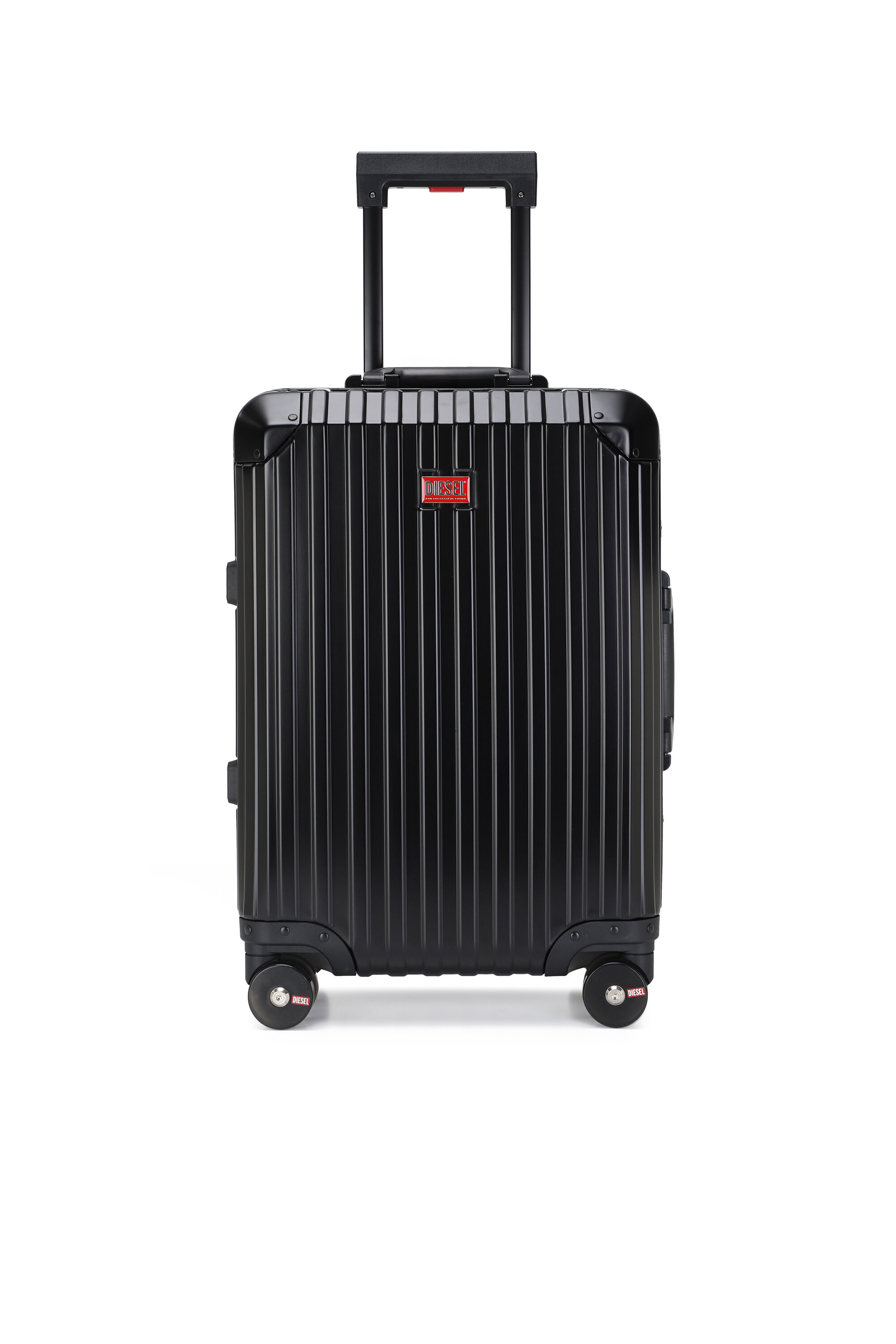 Diesel - DIESEL ALUMINUM TROLLEY- DSL002, Unisex's Aluminum suitcase size S in Black - 1
