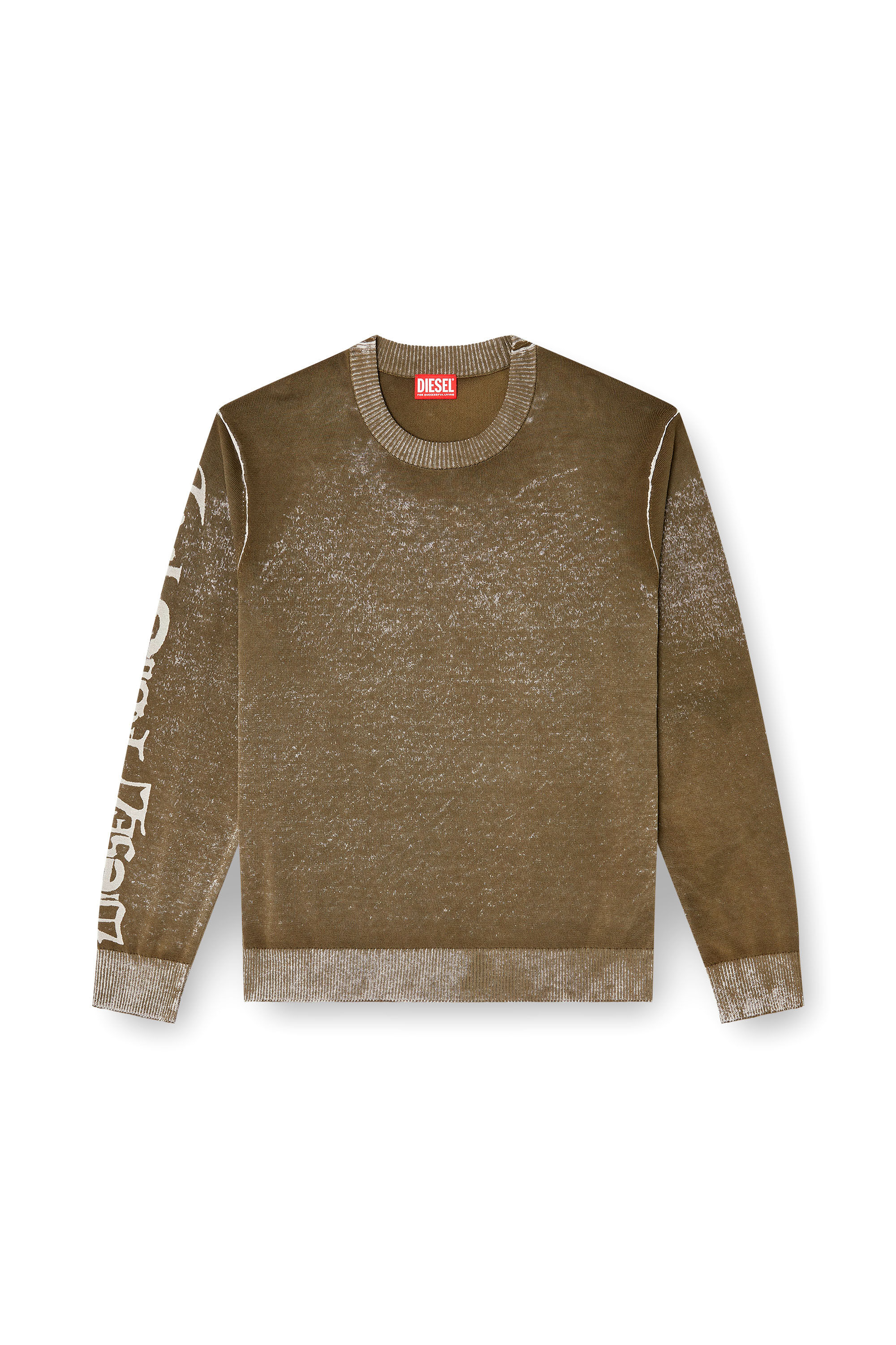 Diesel - K-YORKI, Man's Faded reverse-print jumper with lettering in null - 2