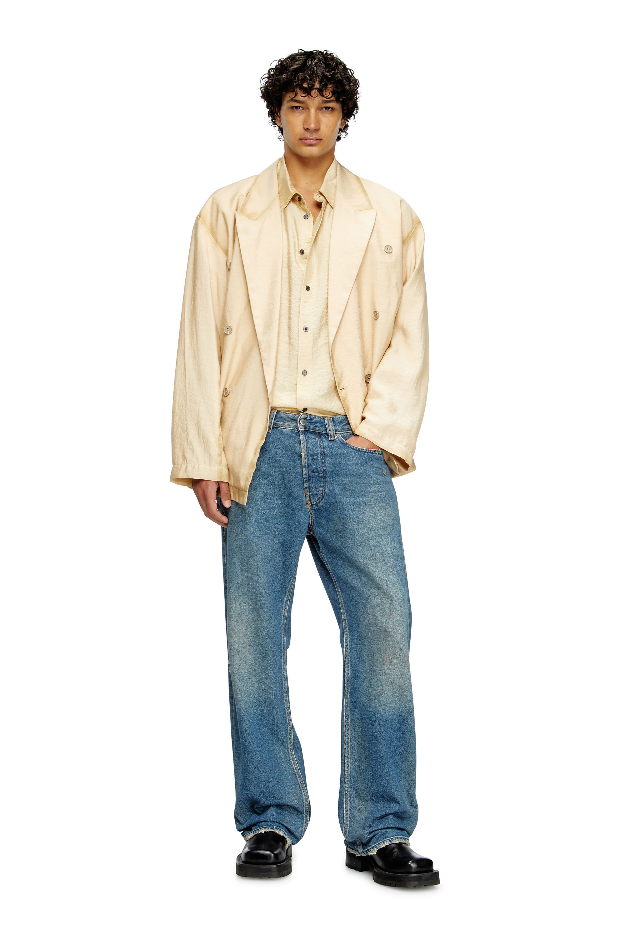 Diesel - Man's Relaxed Jeans 1980 D-Eeper 09J79, Medium blue - 1
