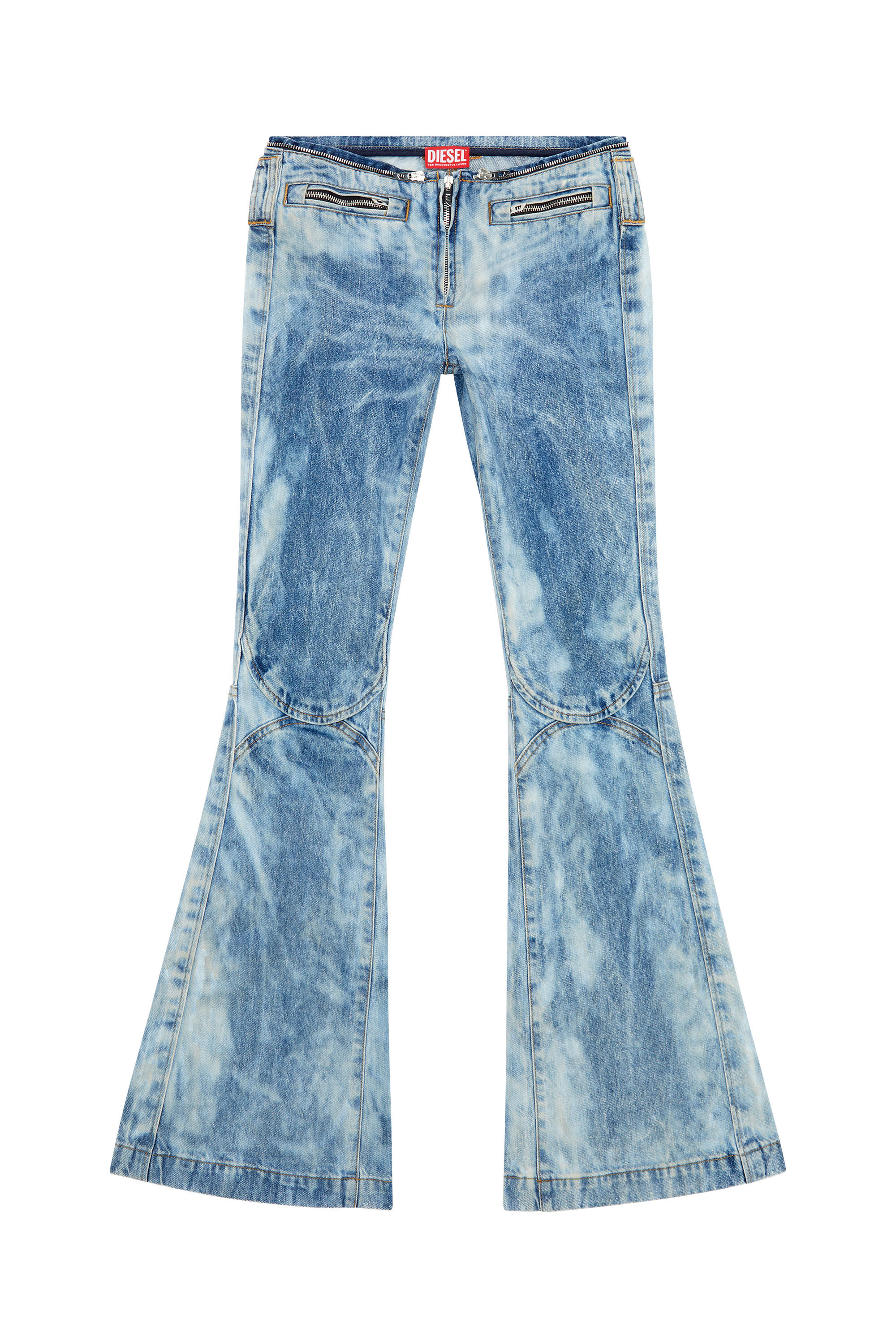 Diesel - Woman Straight Jeans D-Gen 0PGAM, Light Blue - Image 2