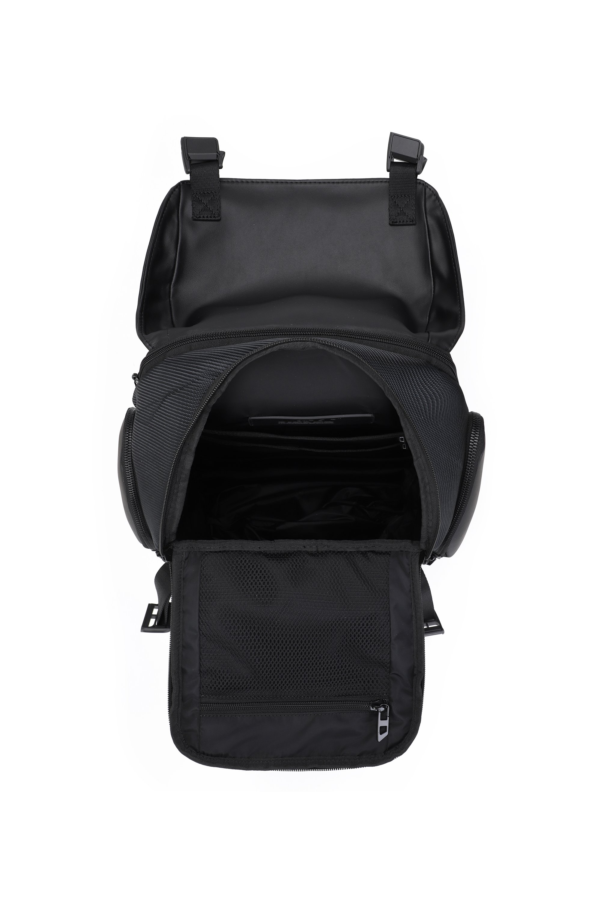 Diesel - DIESEL CARBON FIBER BACKPACK-BLACK  DSB0, Unisex's Functional business backpack in Black - 3