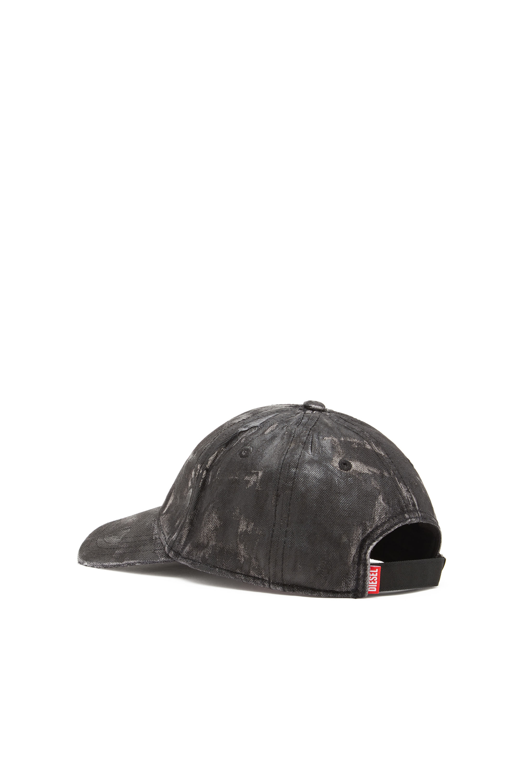 Diesel - C-IRO, Man's Baseball cap in treated denim in Black - 2