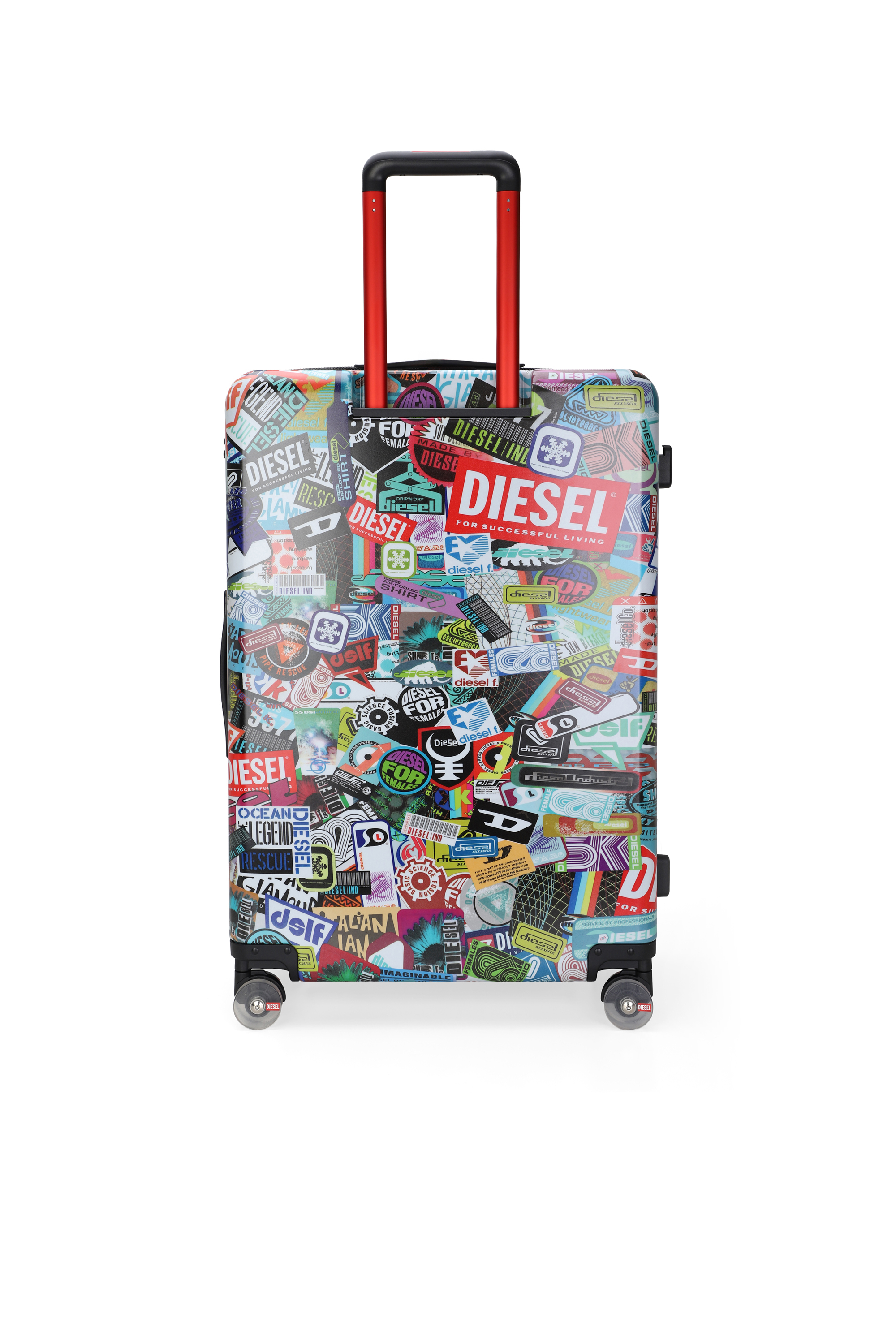 Diesel - DIESEL PC PRINTED TROLLEY-STICKERS- DSL0, Unisex's Sticker style suitcase size L in Multicolor - 2