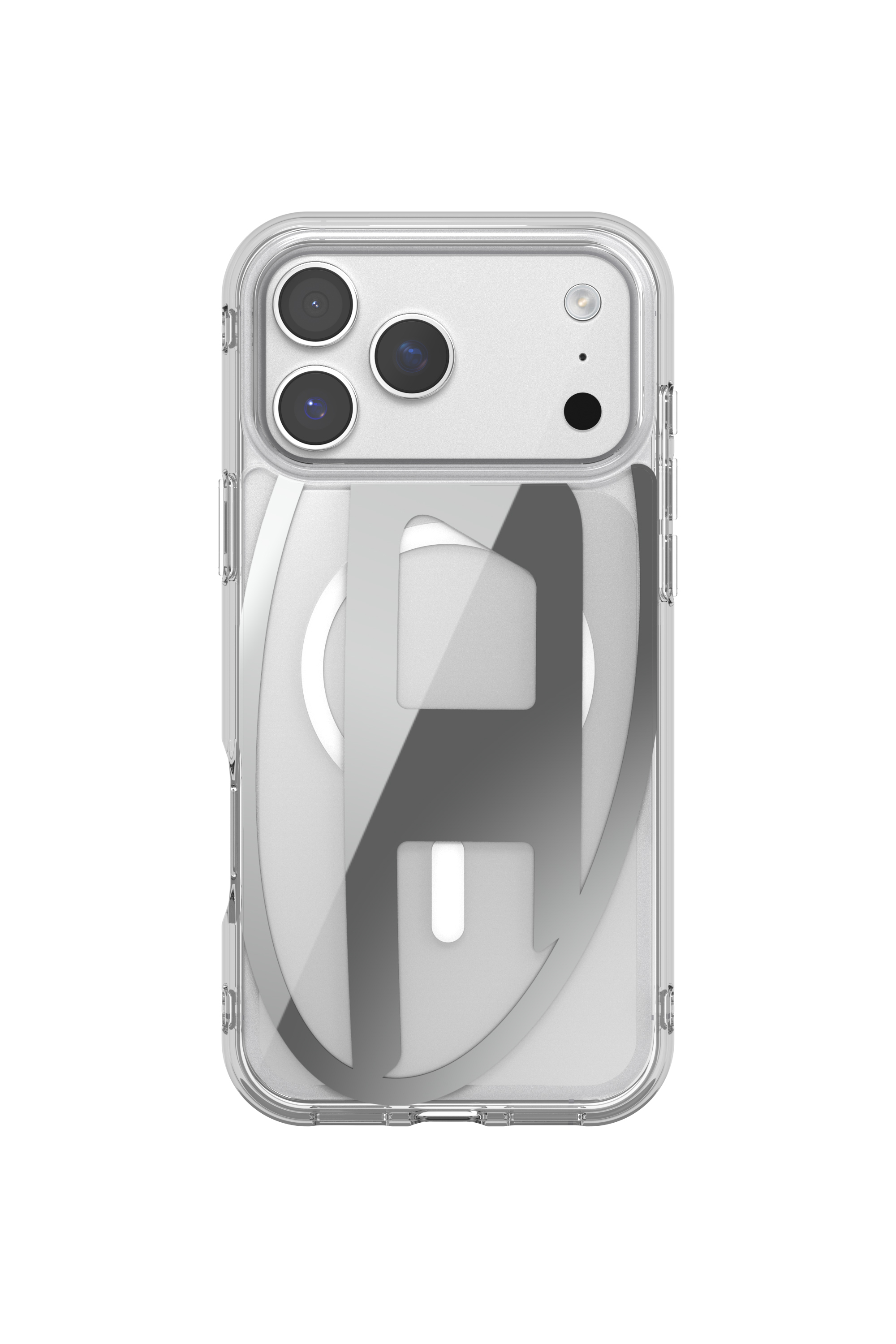 Diesel - 60414 AOP CASE, Unisex's Oval D metallic case with magsafe for iPhone 17 Pro Max in Grey - 2