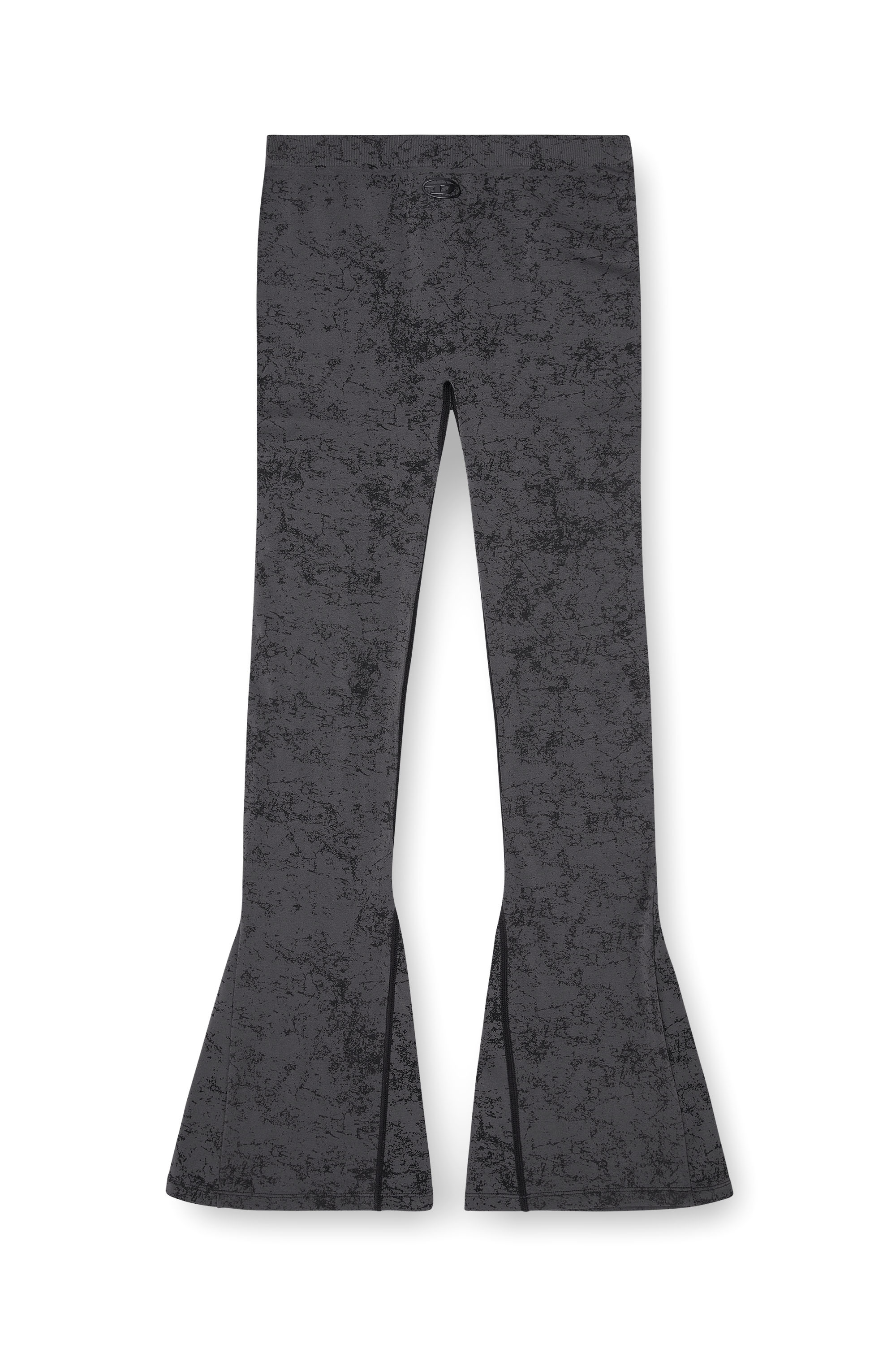 Diesel - CORNELIA-UTLT, Woman's Fared leggings with utilitarian print in Dark grey - 2